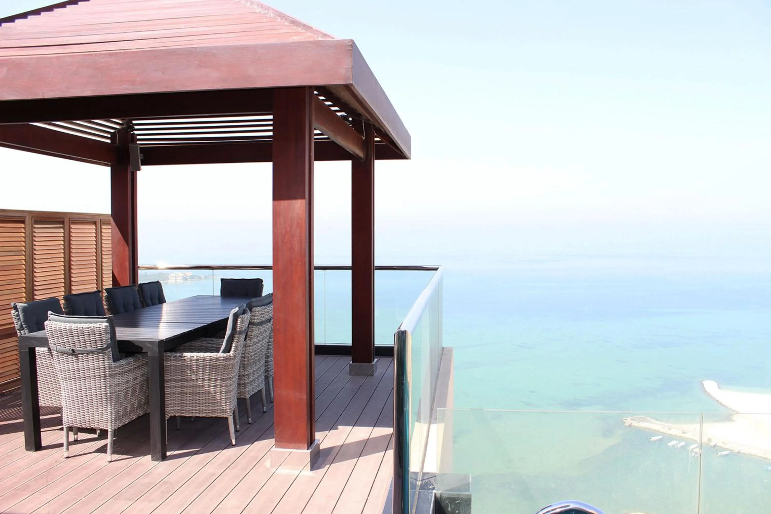 Patio in Lagoona Beach Luxury Resort and Spa