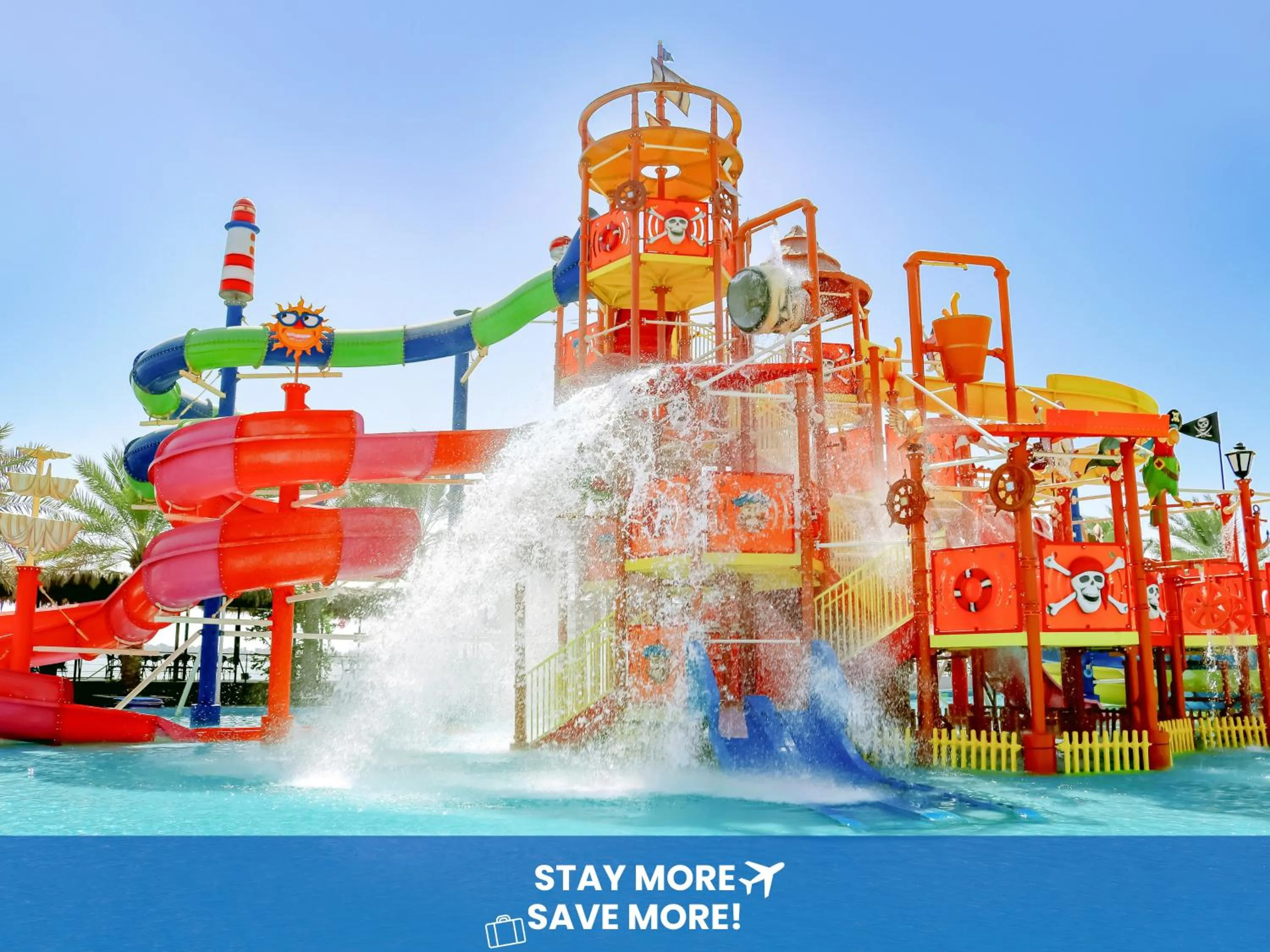 Aqua park in Lagoona Beach Luxury Resort and Spa