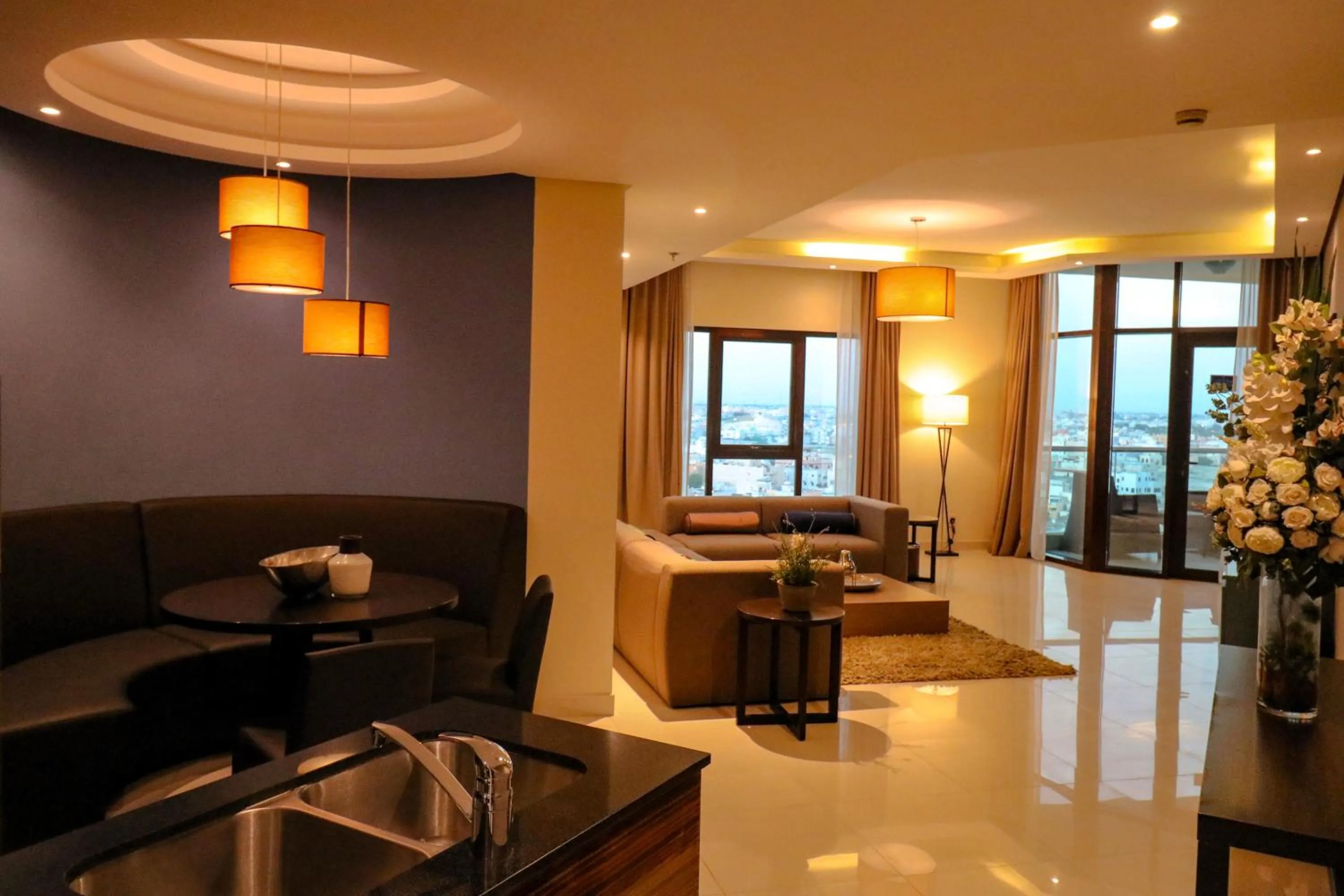 Living room in Lagoona Beach Luxury Resort and Spa