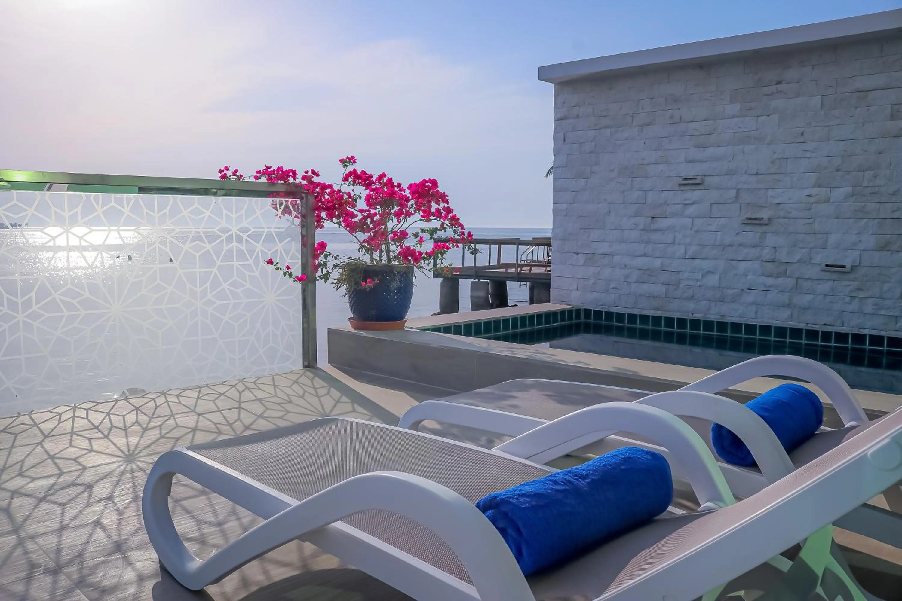 Balcony/Terrace in Lagoona Beach Luxury Resort and Spa