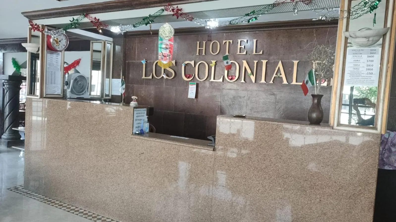 Lobby or reception in Hotel los coloniales de reynosa