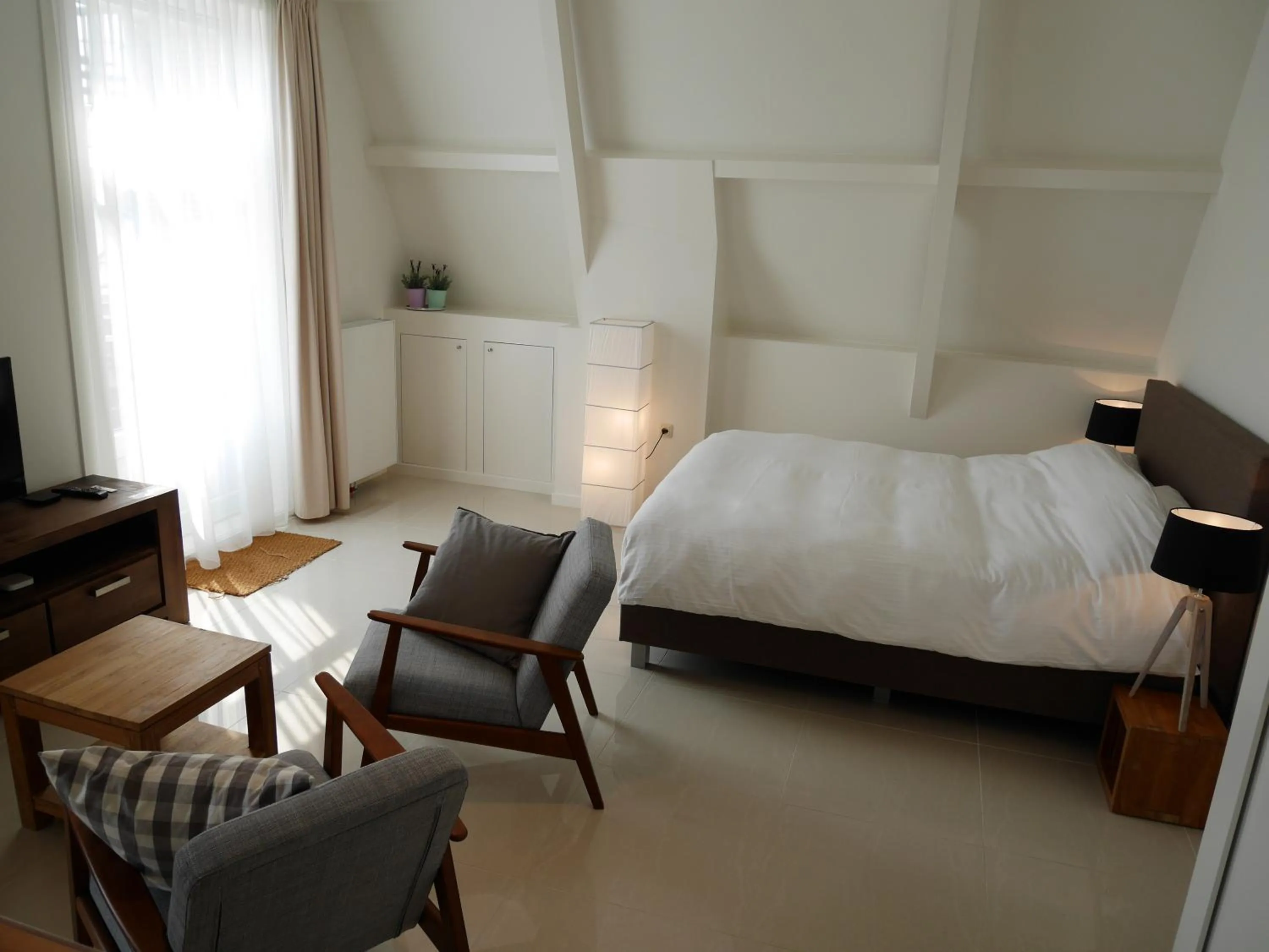 Living room, Bed in Casa Del Cisne