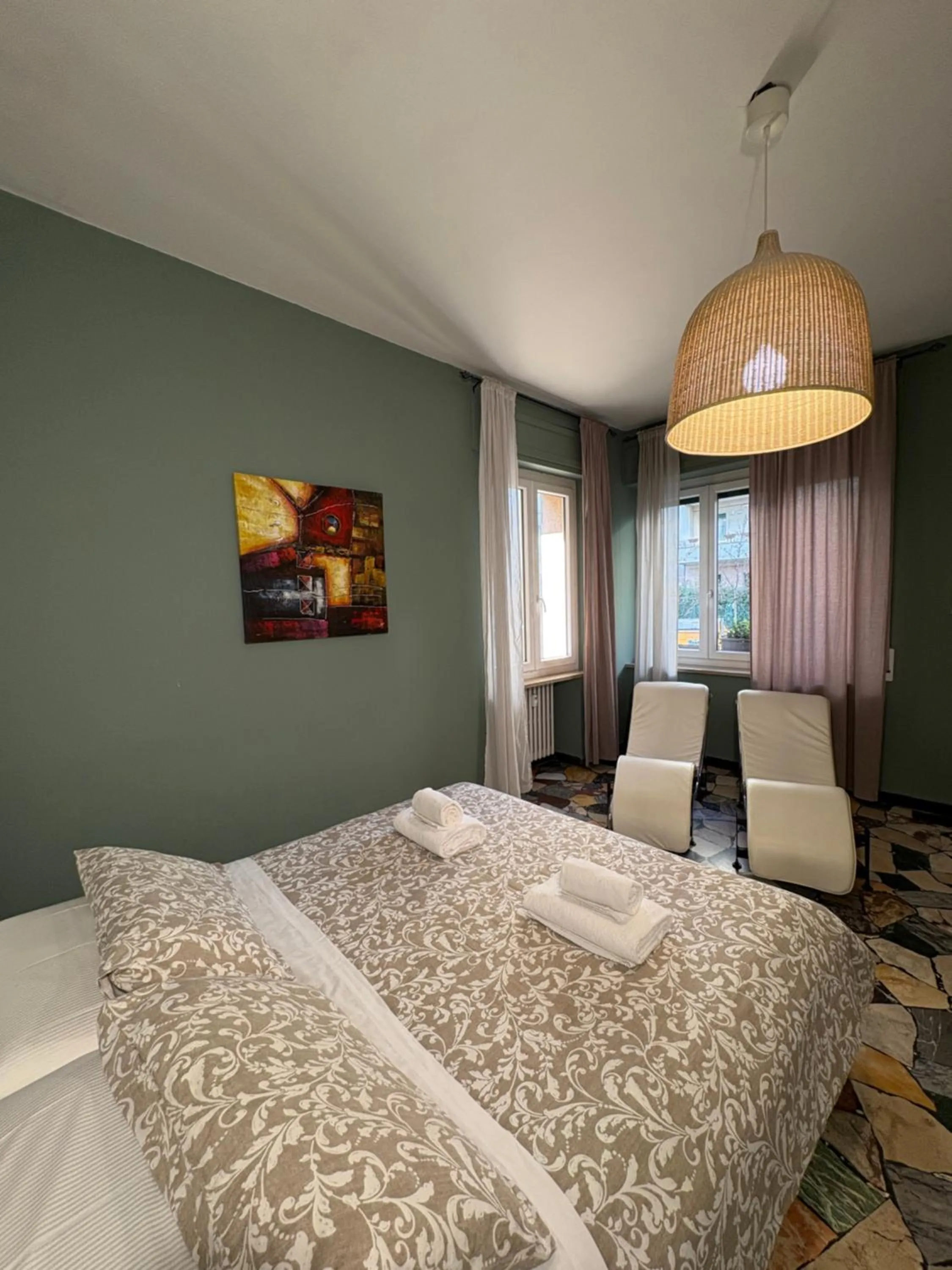 Bed in Delle Rose Rooms - Le Arche Verona