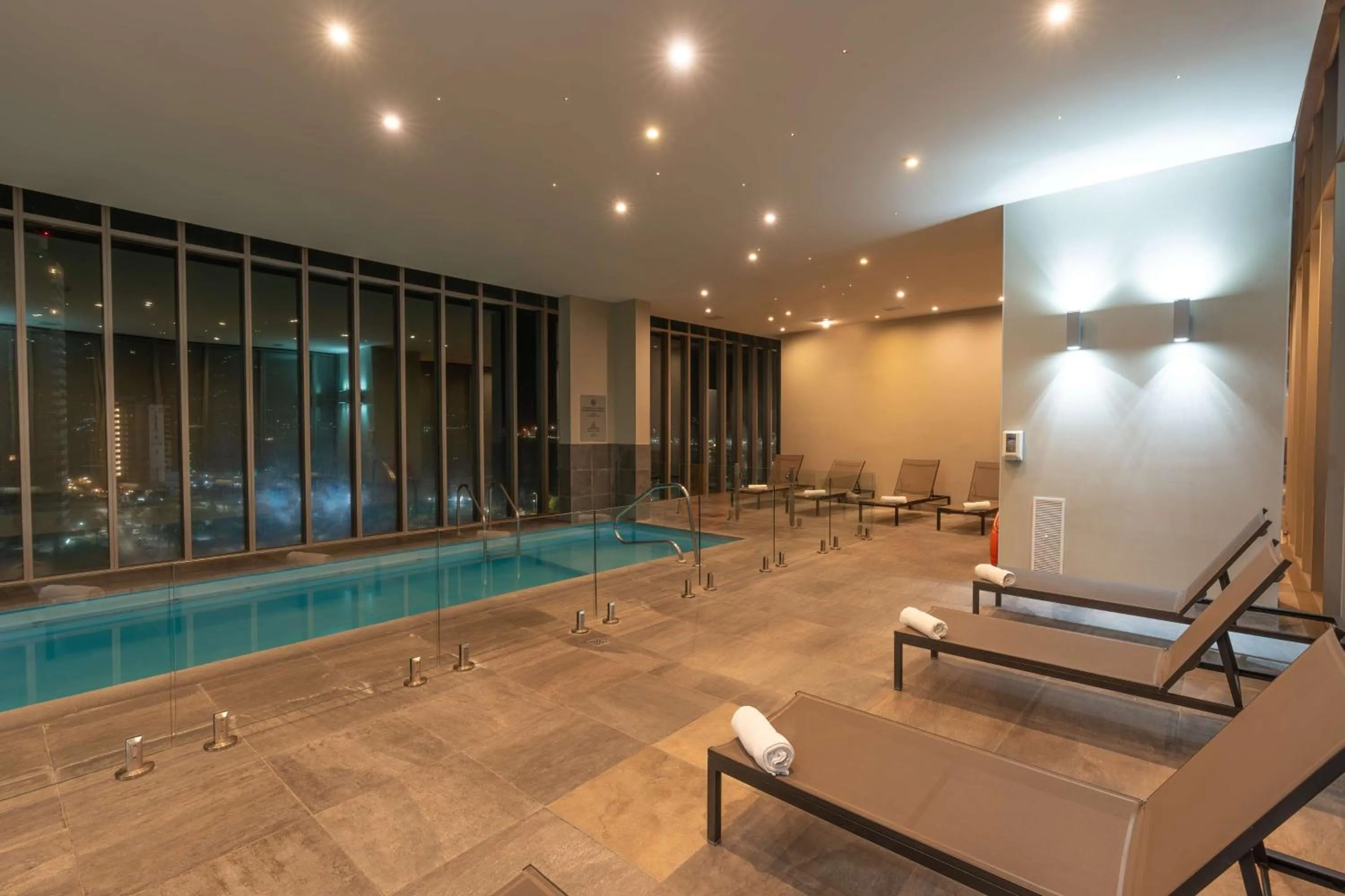 Pool view in Hilton Garden Inn Iquique