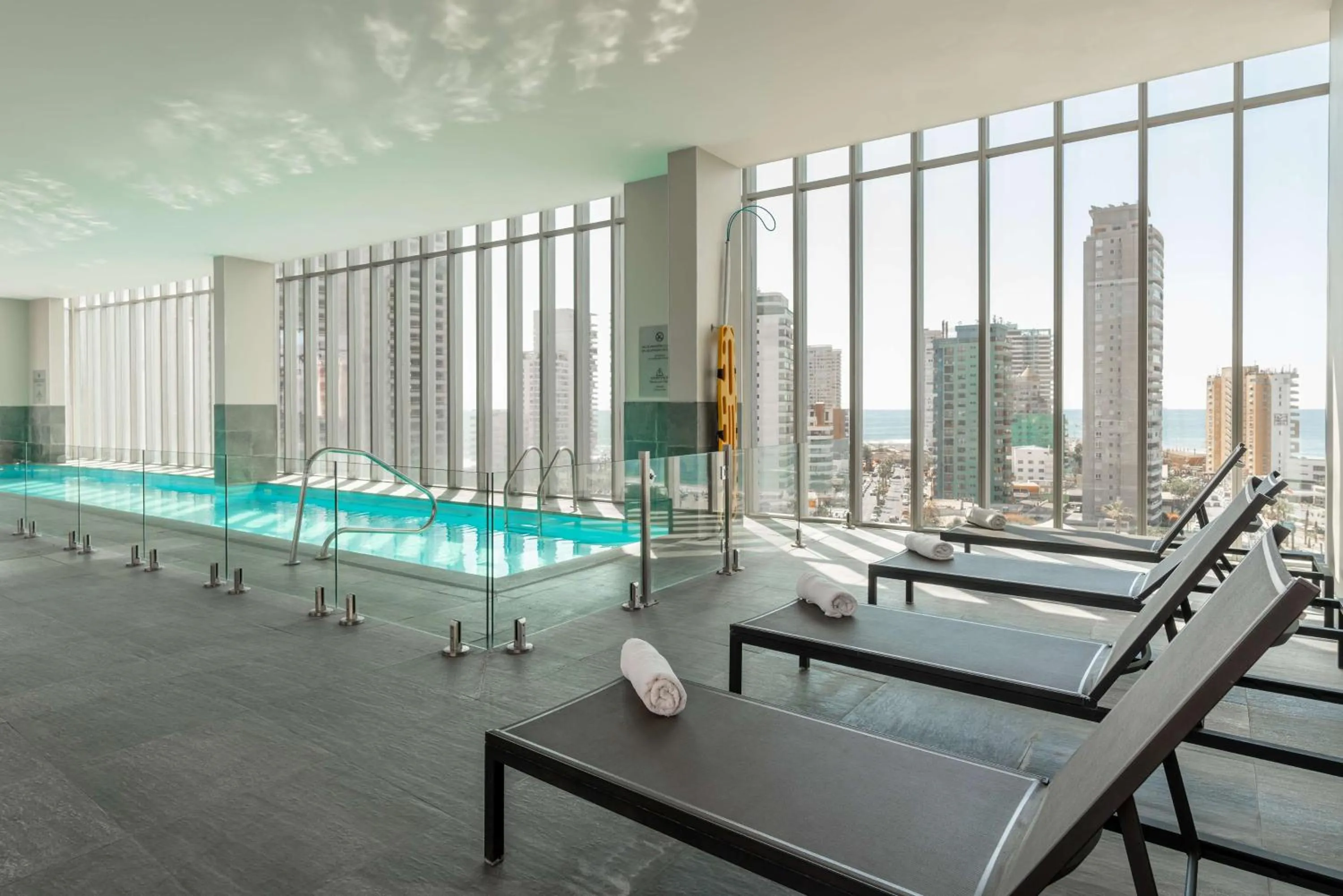 Pool view in Hilton Garden Inn Iquique