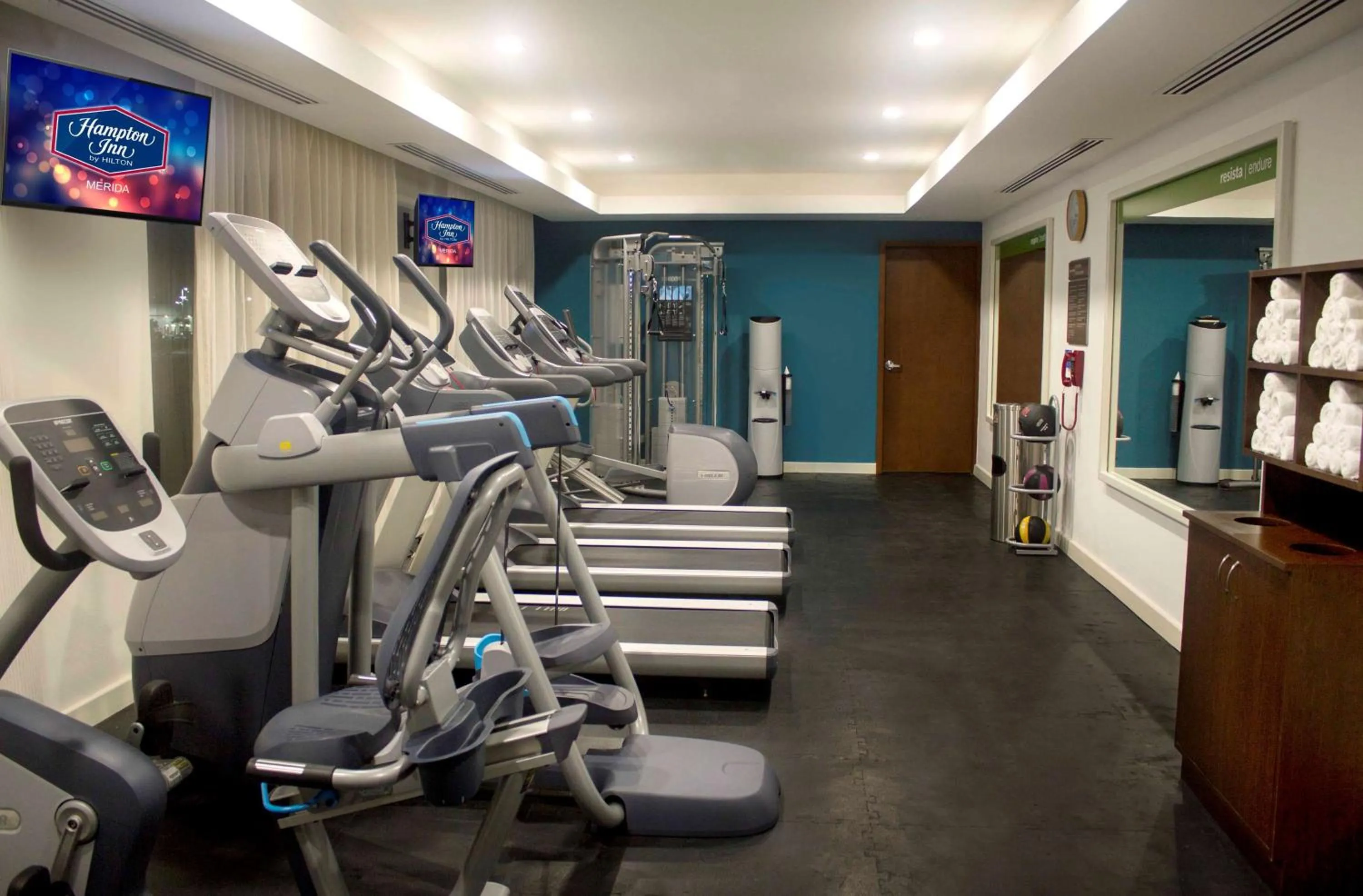 Fitness centre/facilities in Hampton Inn by Hilton Merida