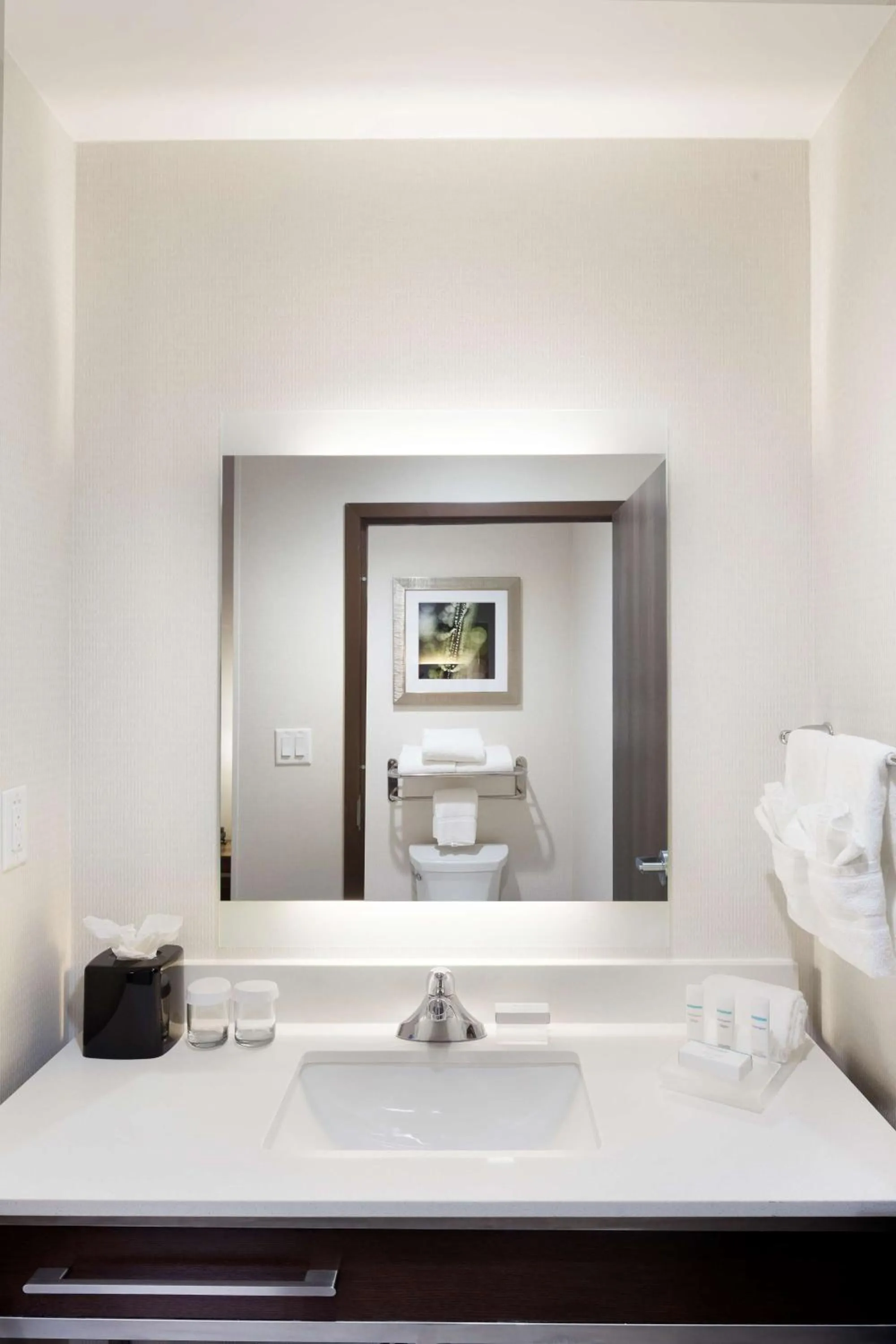 Bathroom, Bed in Homewood Suites by Hilton Houston/Katy Mills Mall