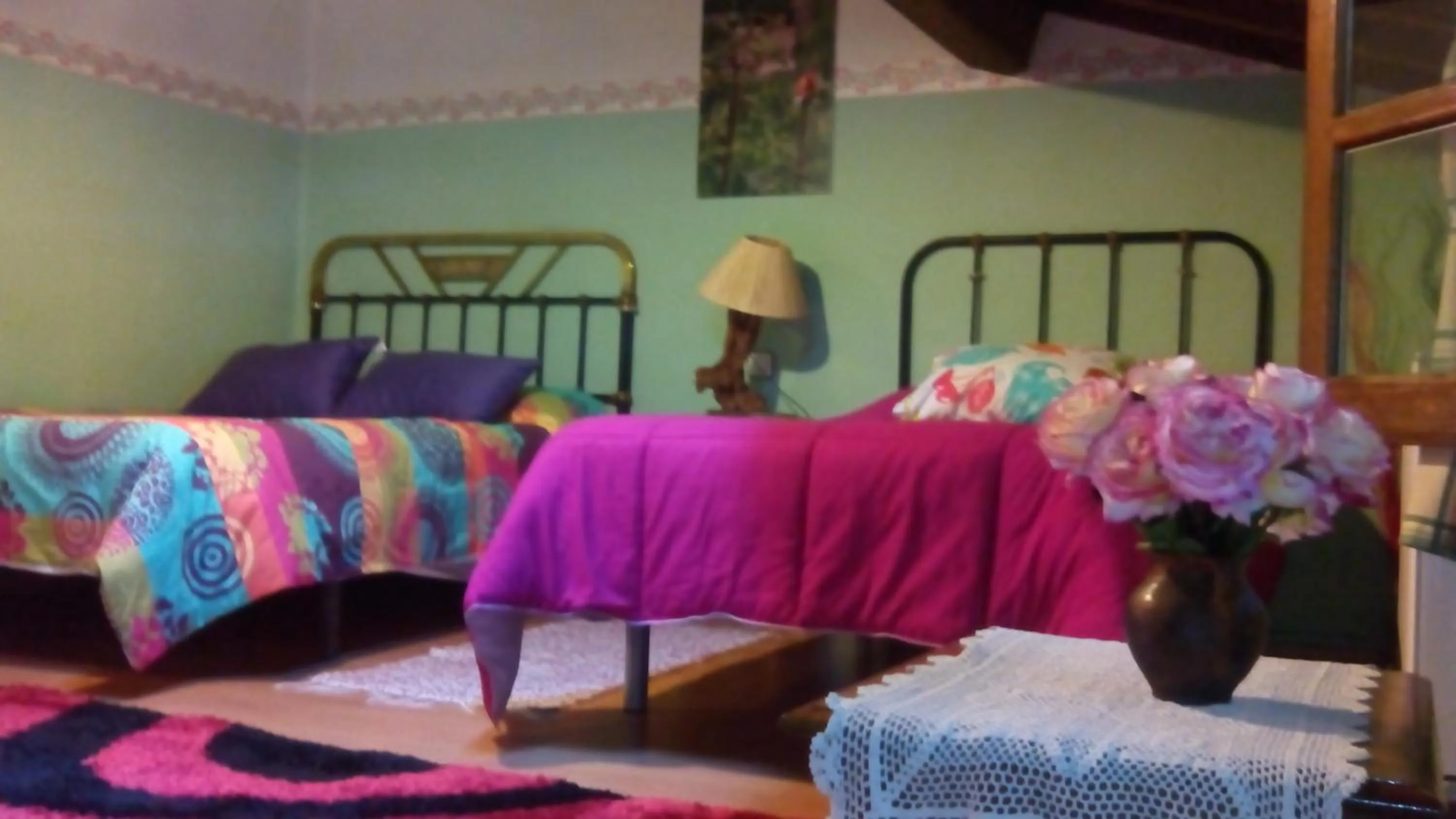 Decorative detail, Bed in Antigua Posada, Valle del Jerte