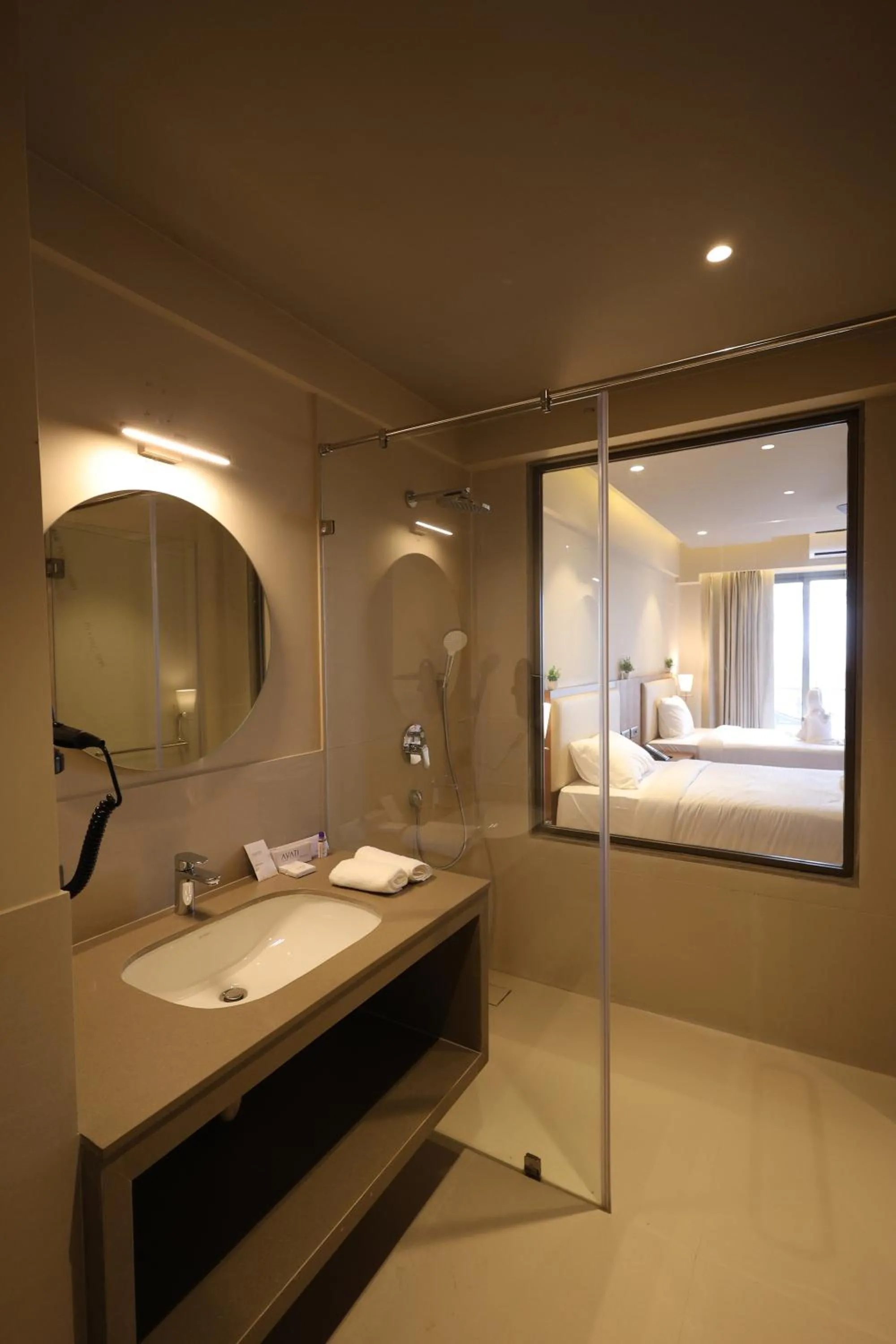 Bathroom, Bed in Ayati Resort & Spa