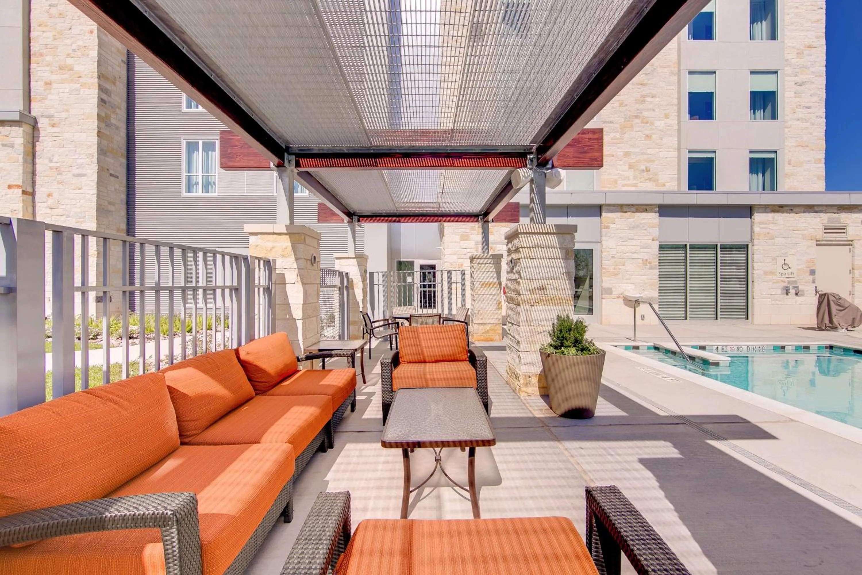 Pool view in Hampton Inn & Suites North Houston Spring