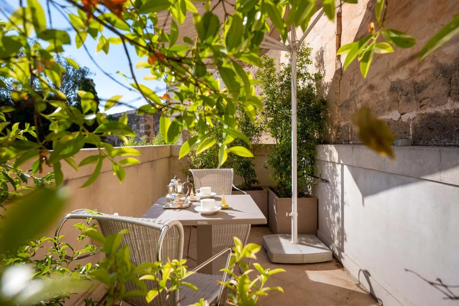 Patio in La Fiermontina Luxury Home Hotel