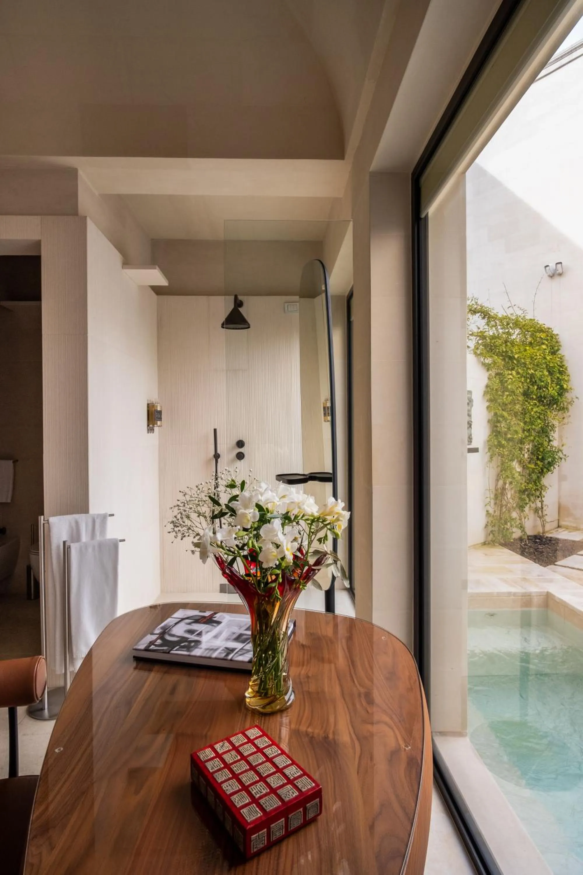 Pool view in La Fiermontina Luxury Home Hotel