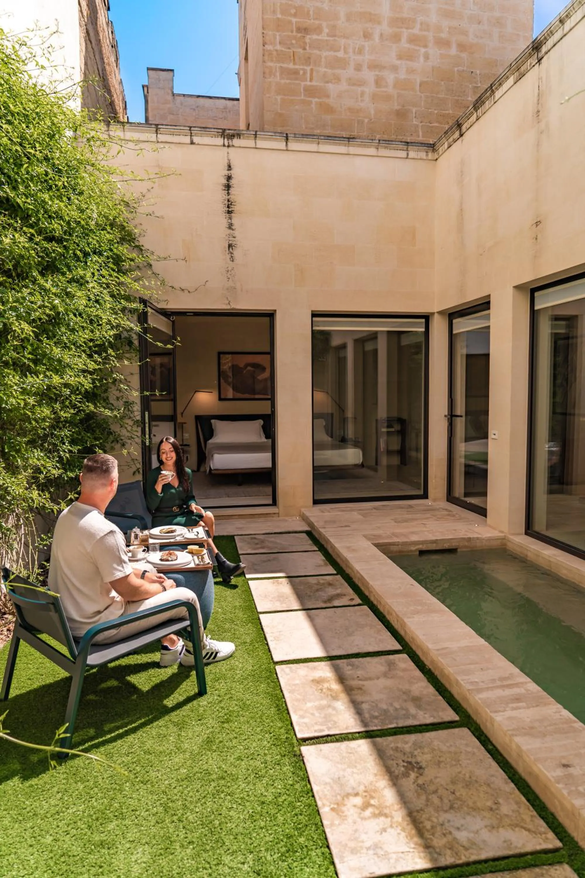 Seating area in La Fiermontina Luxury Home Hotel