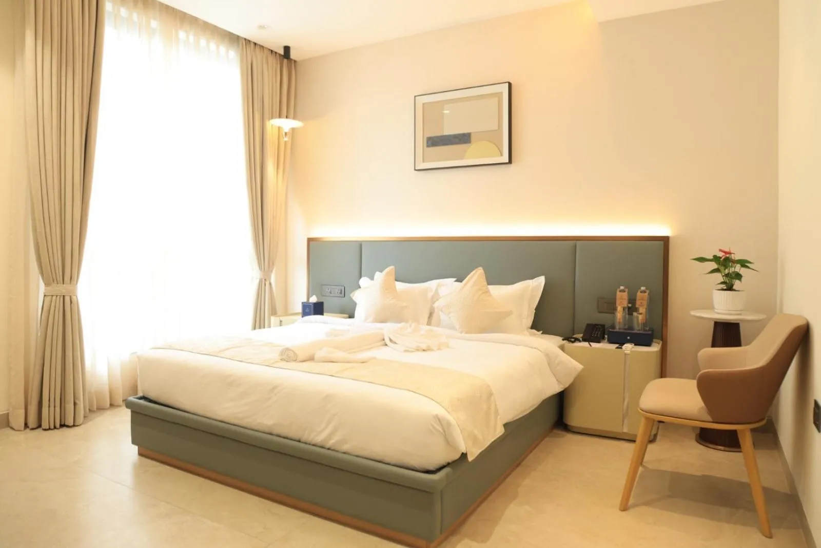 Bed in Quad Hotels Hyderabad