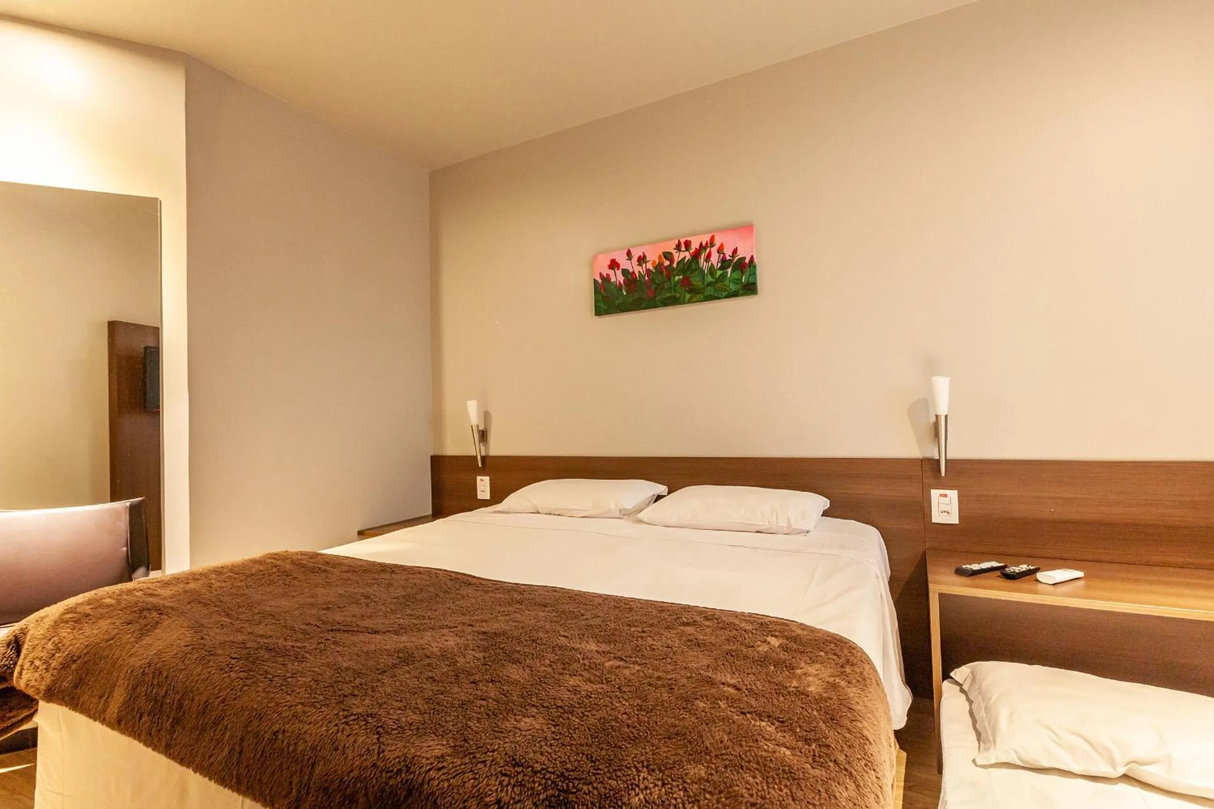 Bed in Tri Hotel Executive Lajeado