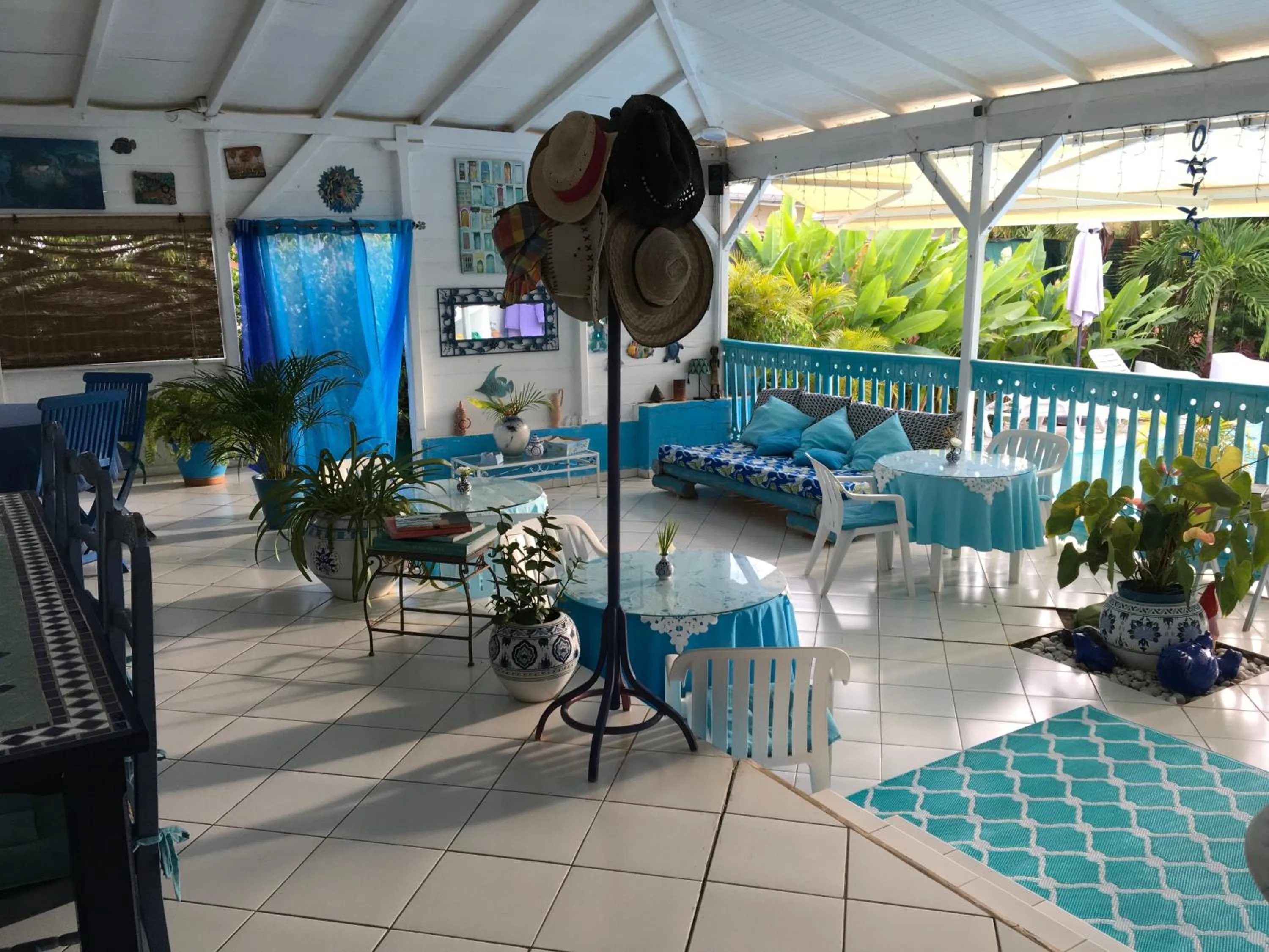 Seating area in Hotel Cap Sud Caraibes