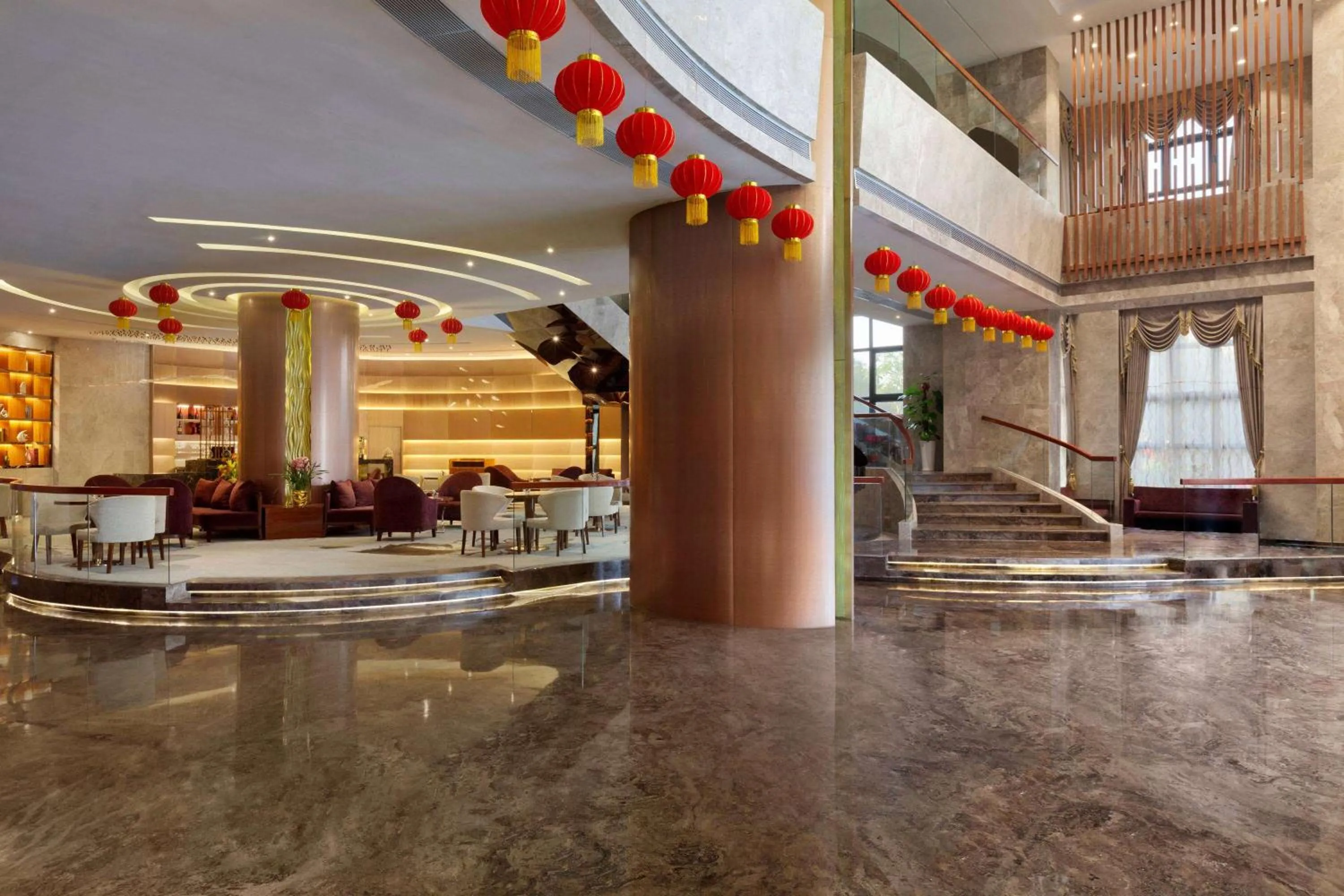 Lobby or reception in Ramada Foshan Hotel