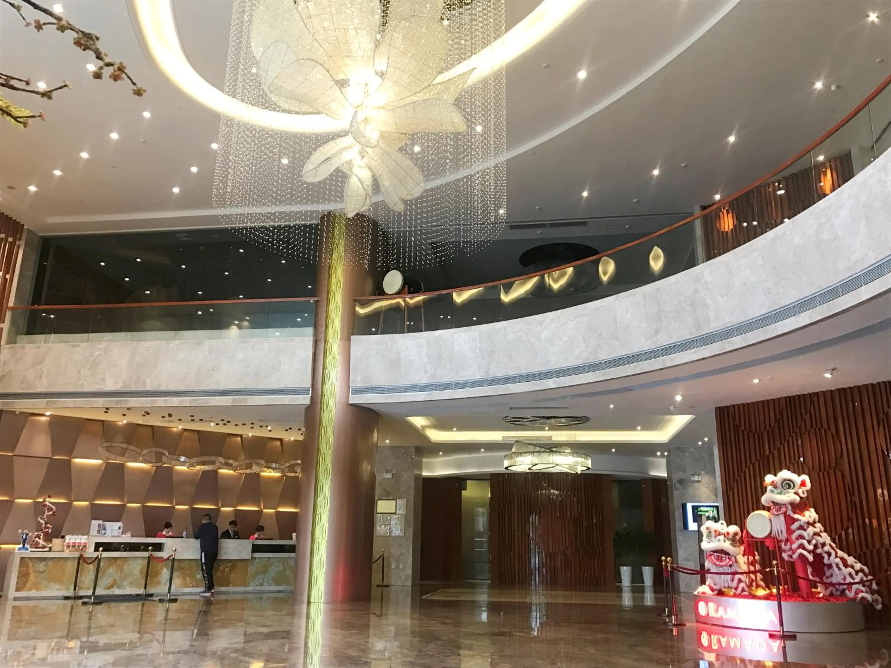 Lobby or reception in Ramada Foshan Hotel