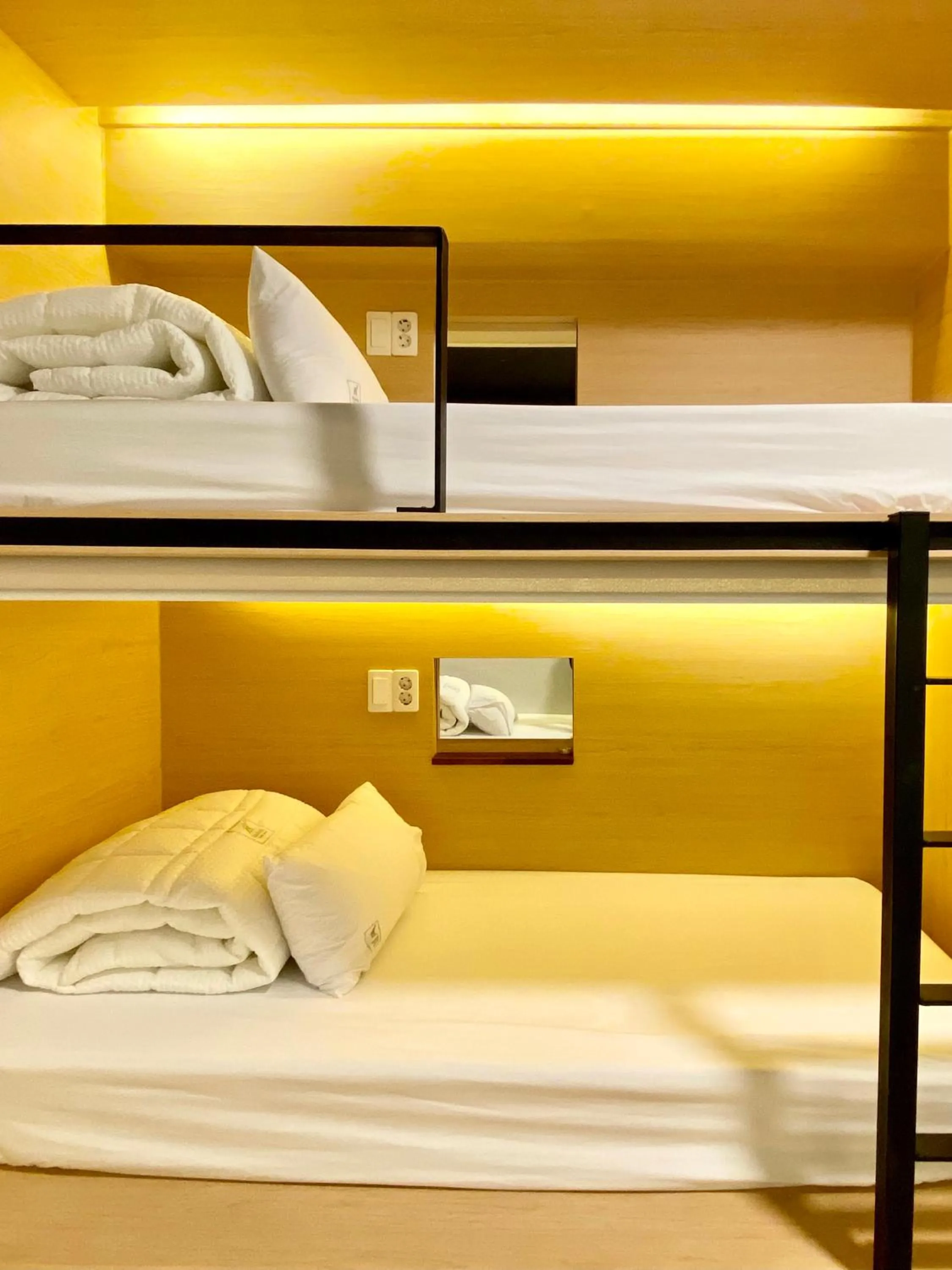 Bed in Elephant Hostel Nampo