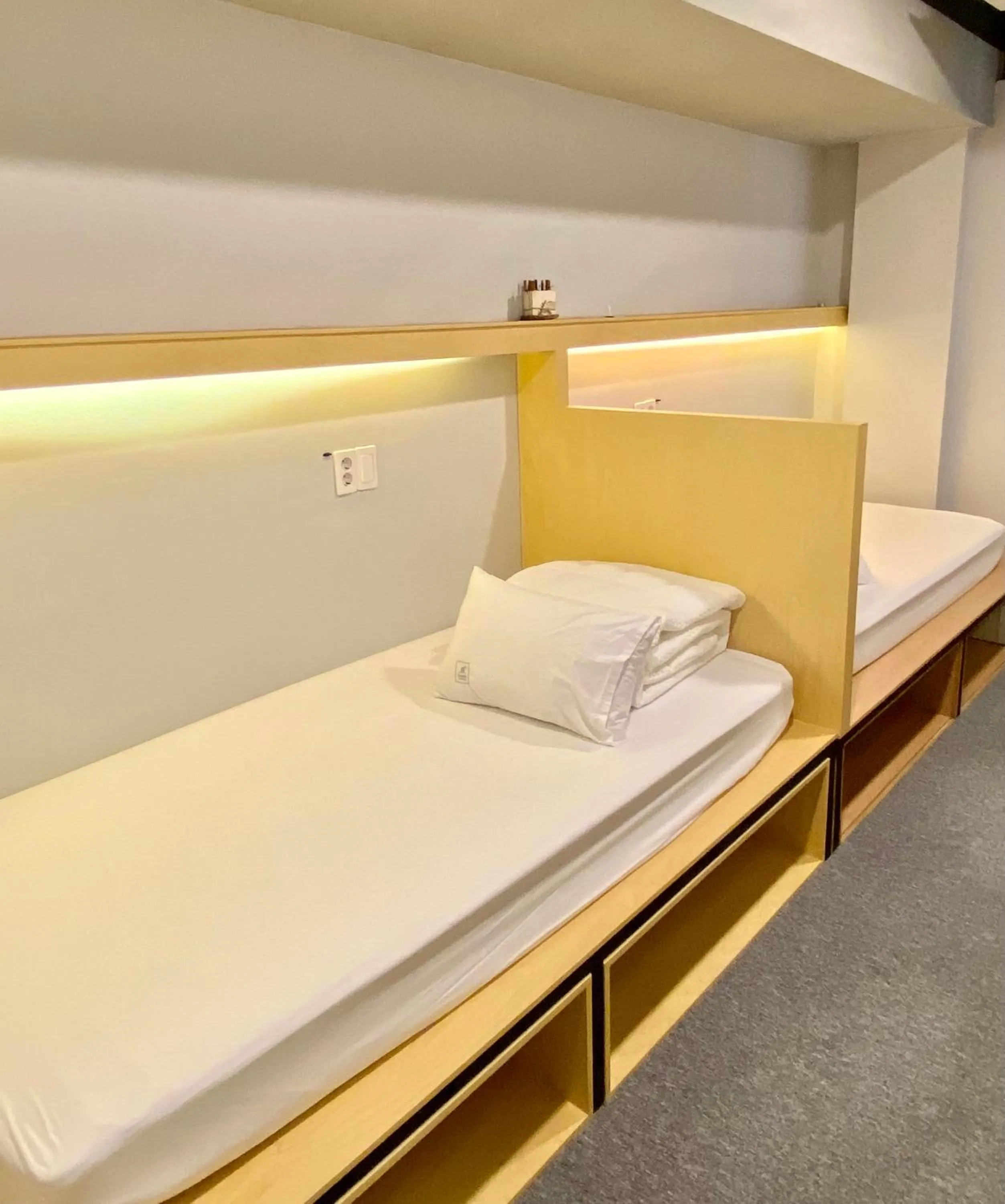 Bed in Elephant Hostel Nampo