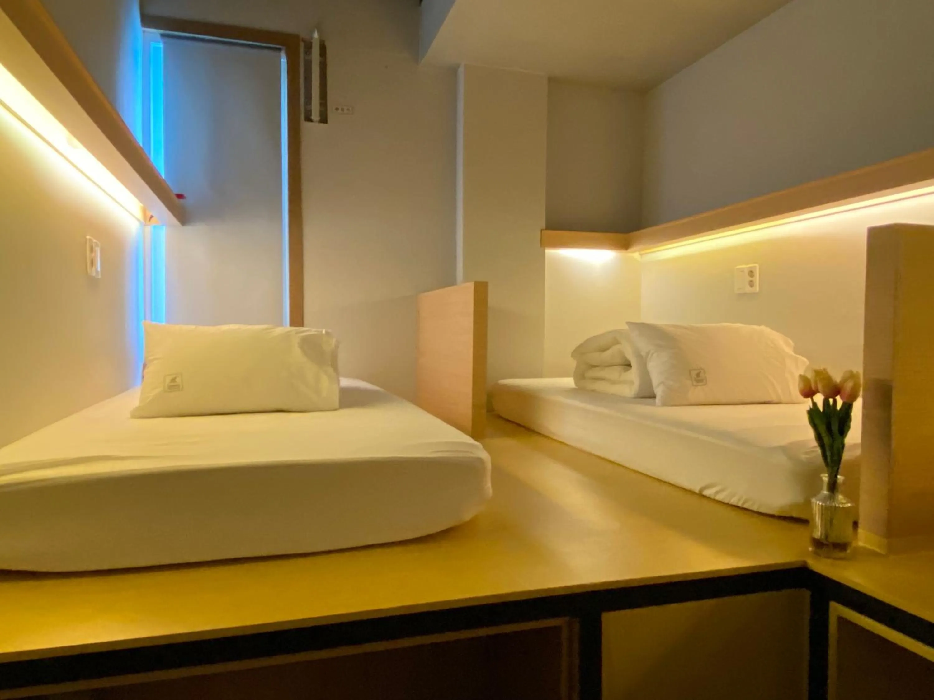 Bed in Elephant Hostel Nampo