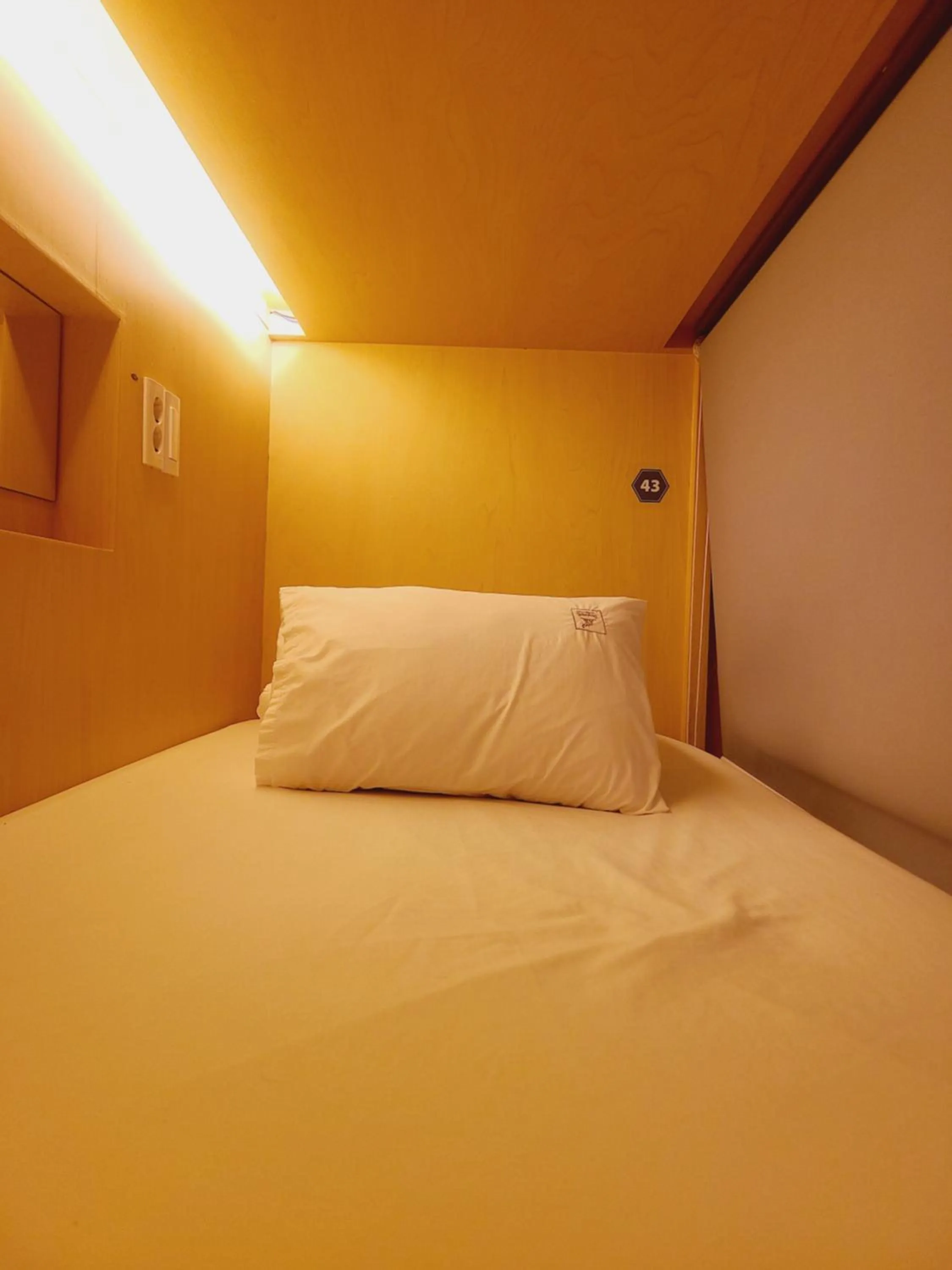 Bed in Elephant Hostel Nampo