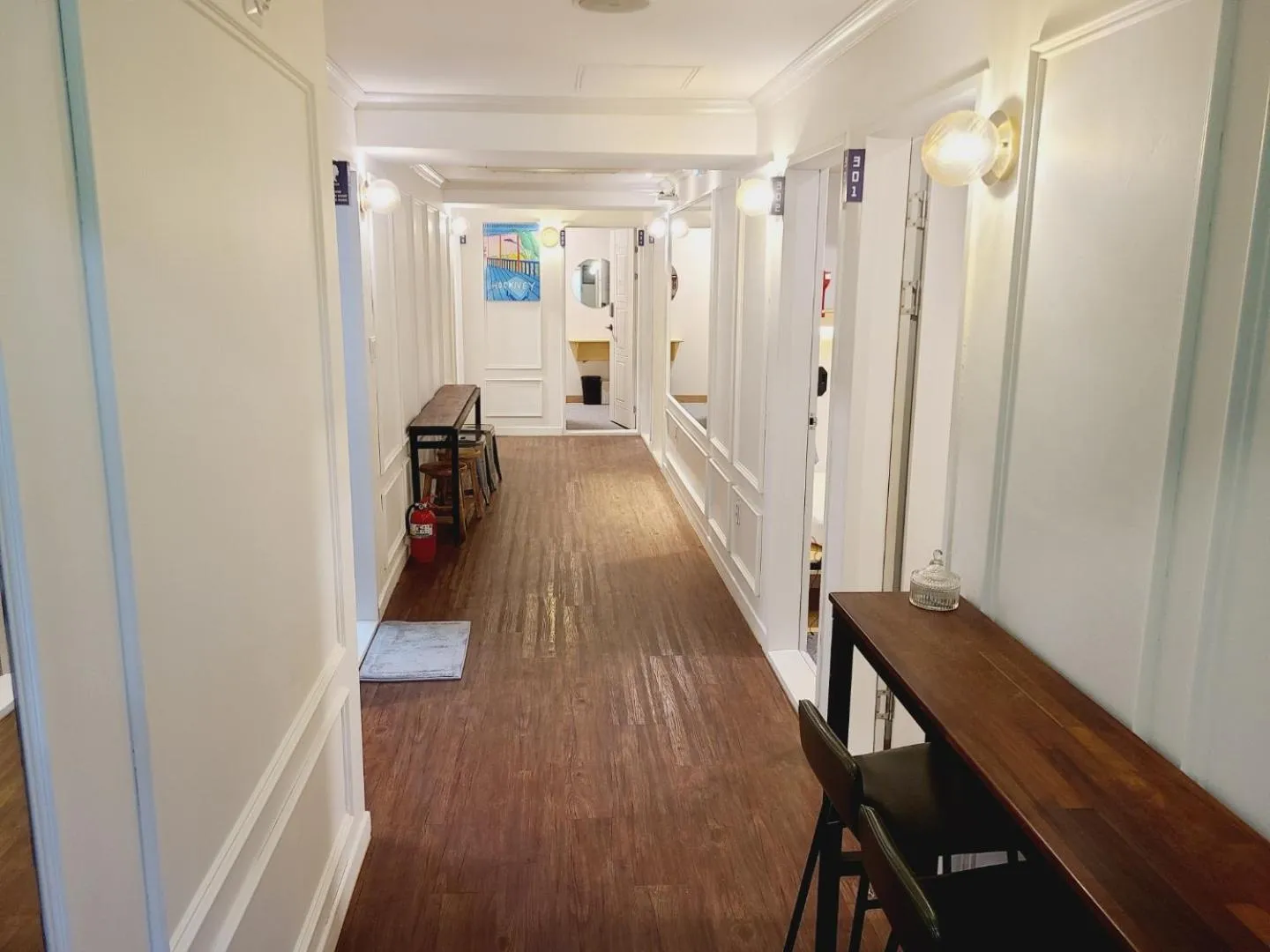 Dining area in Elephant Hostel Nampo