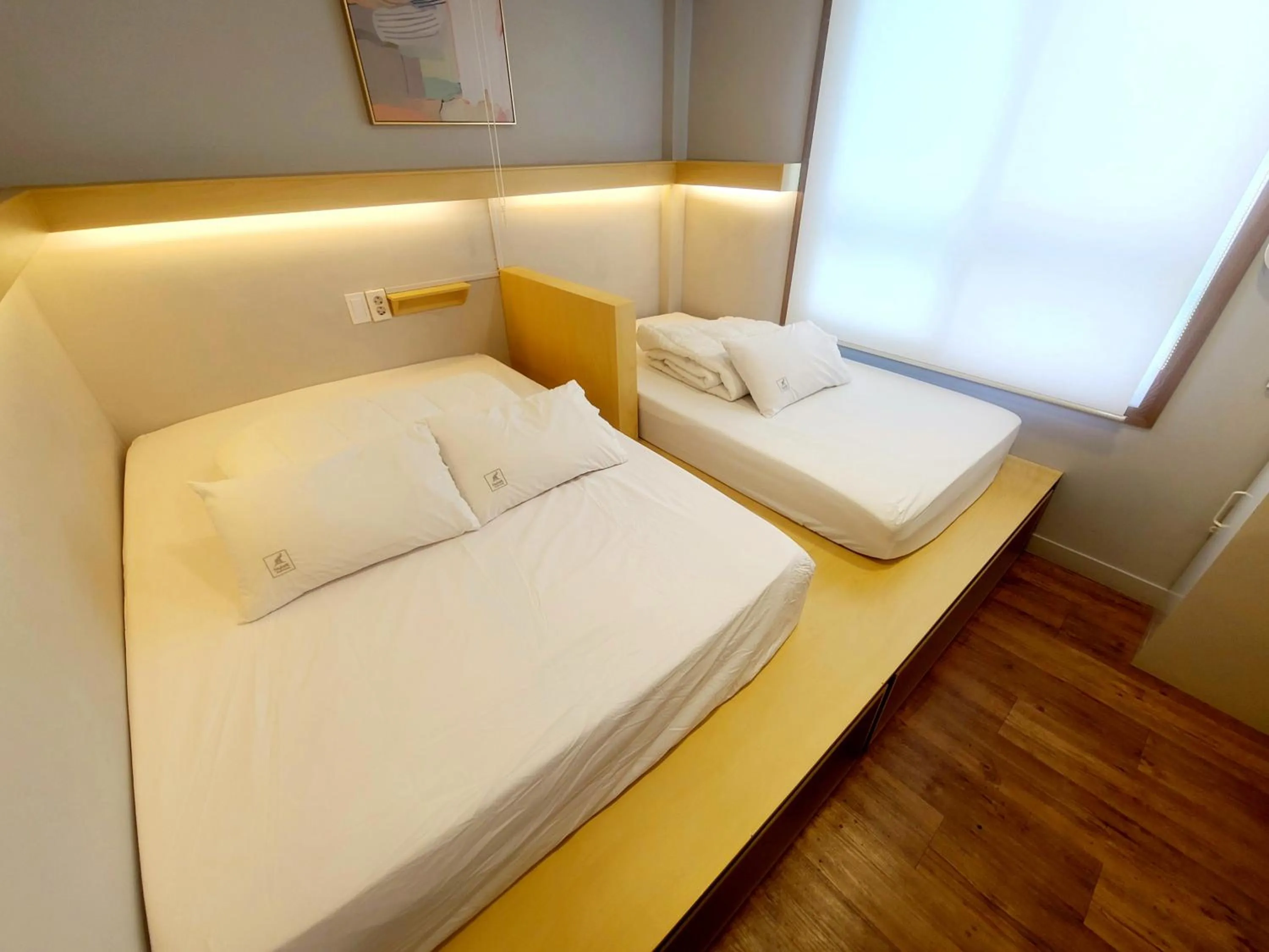 Bed in Elephant Hostel Nampo