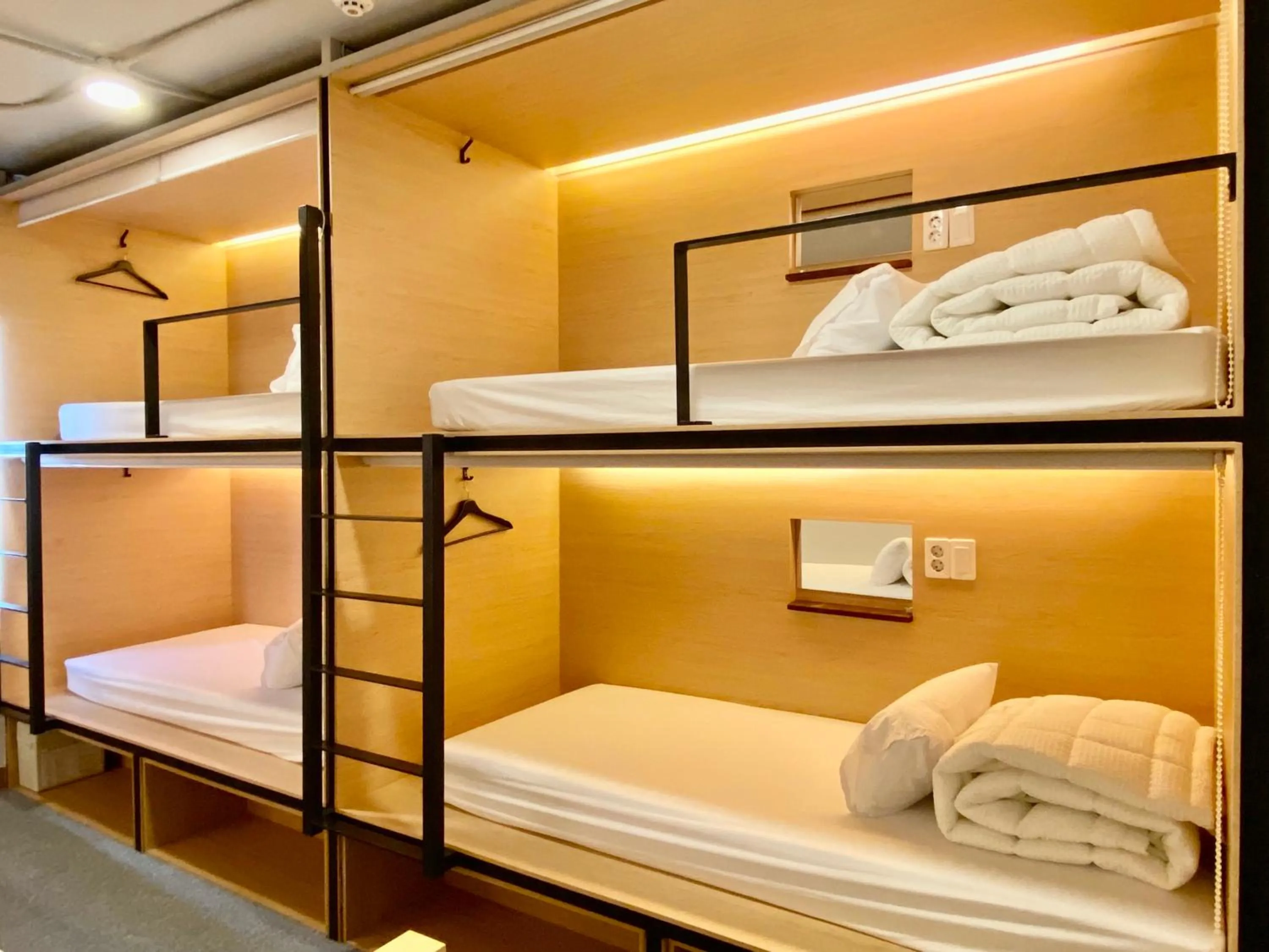 Bed in Elephant Hostel Nampo