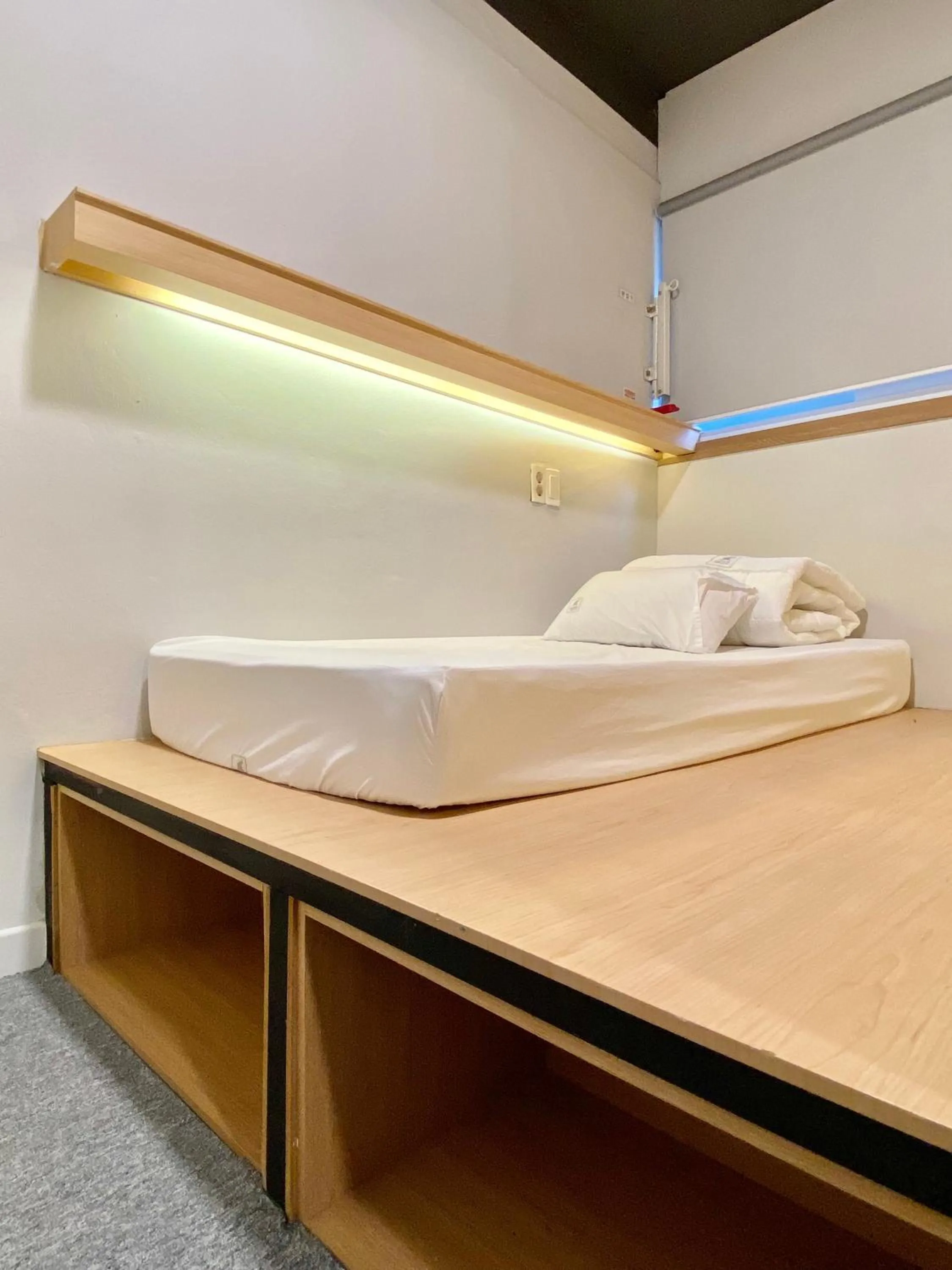 Bed in Elephant Hostel Nampo