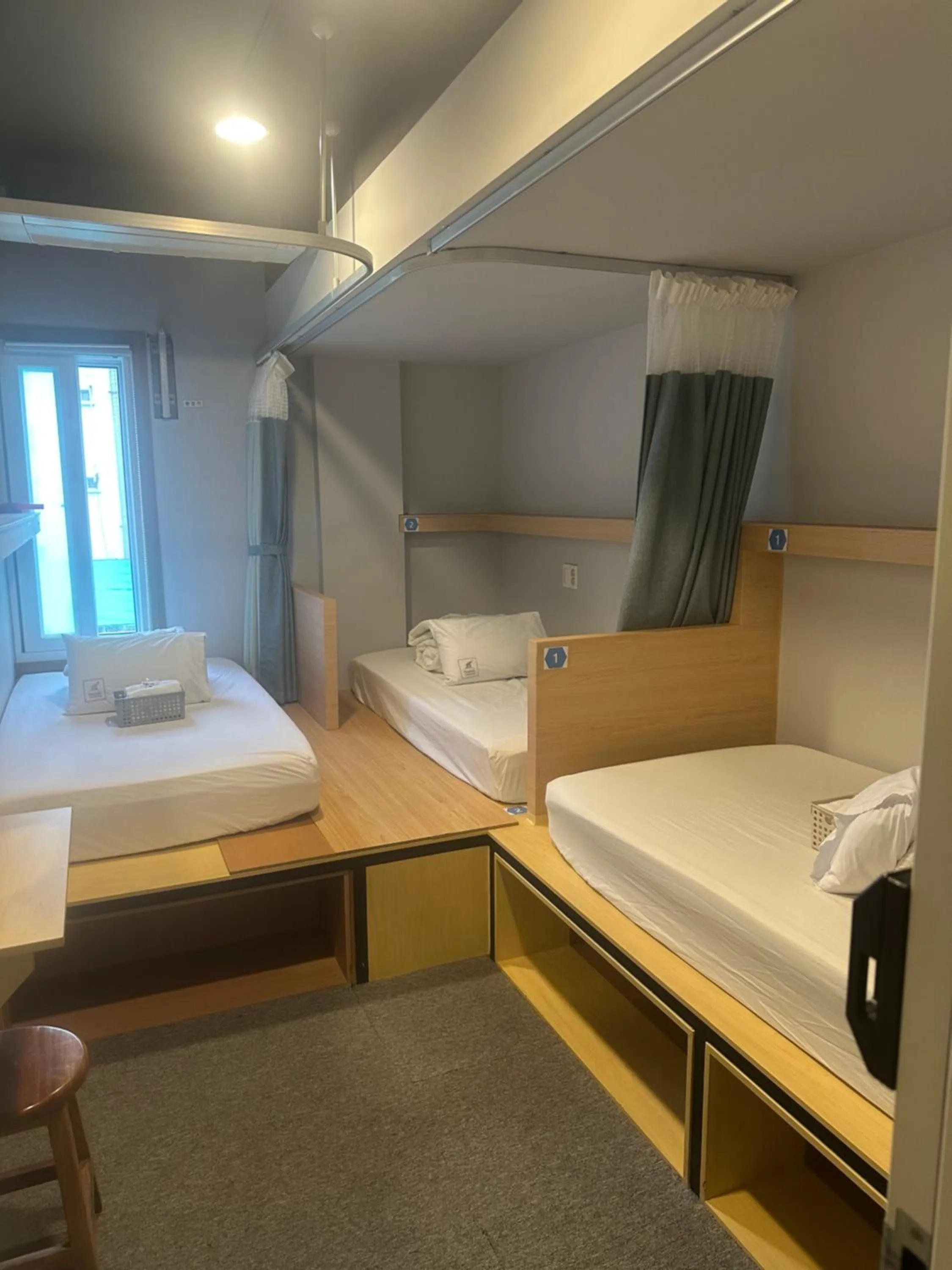 Bed in Elephant Hostel Nampo