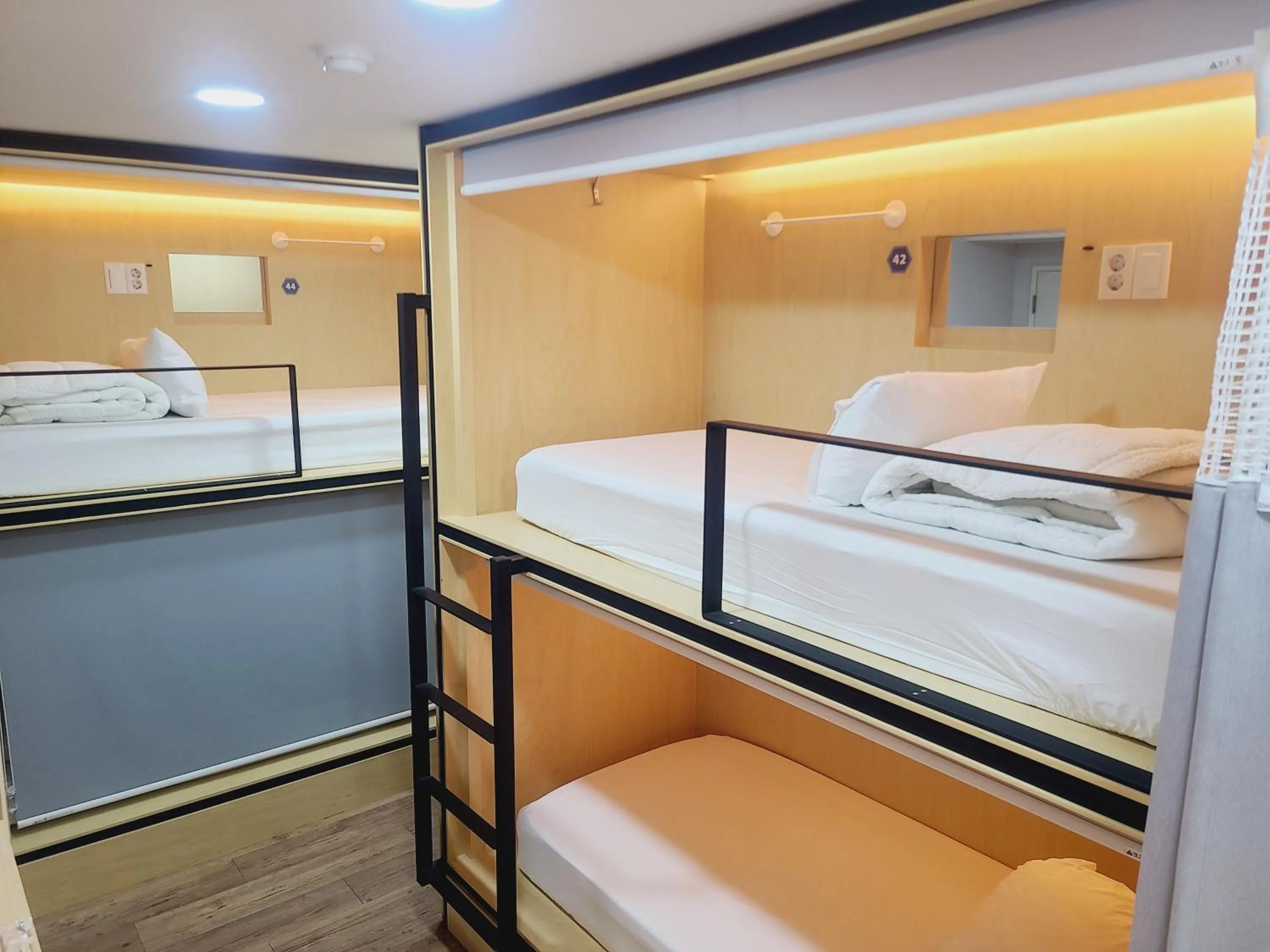 Bed in Elephant Hostel Nampo