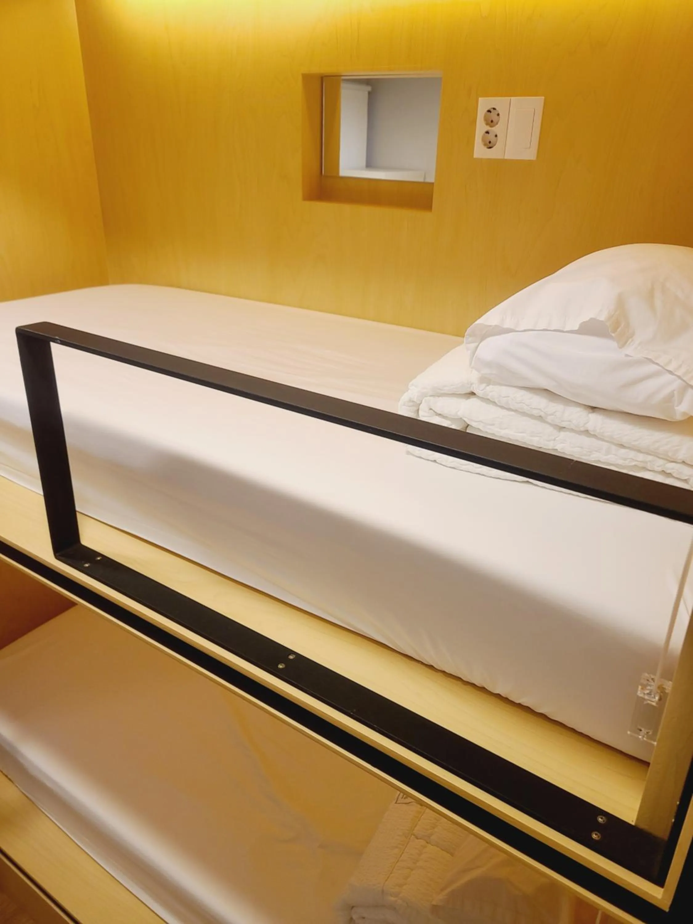 Bed in Elephant Hostel Nampo