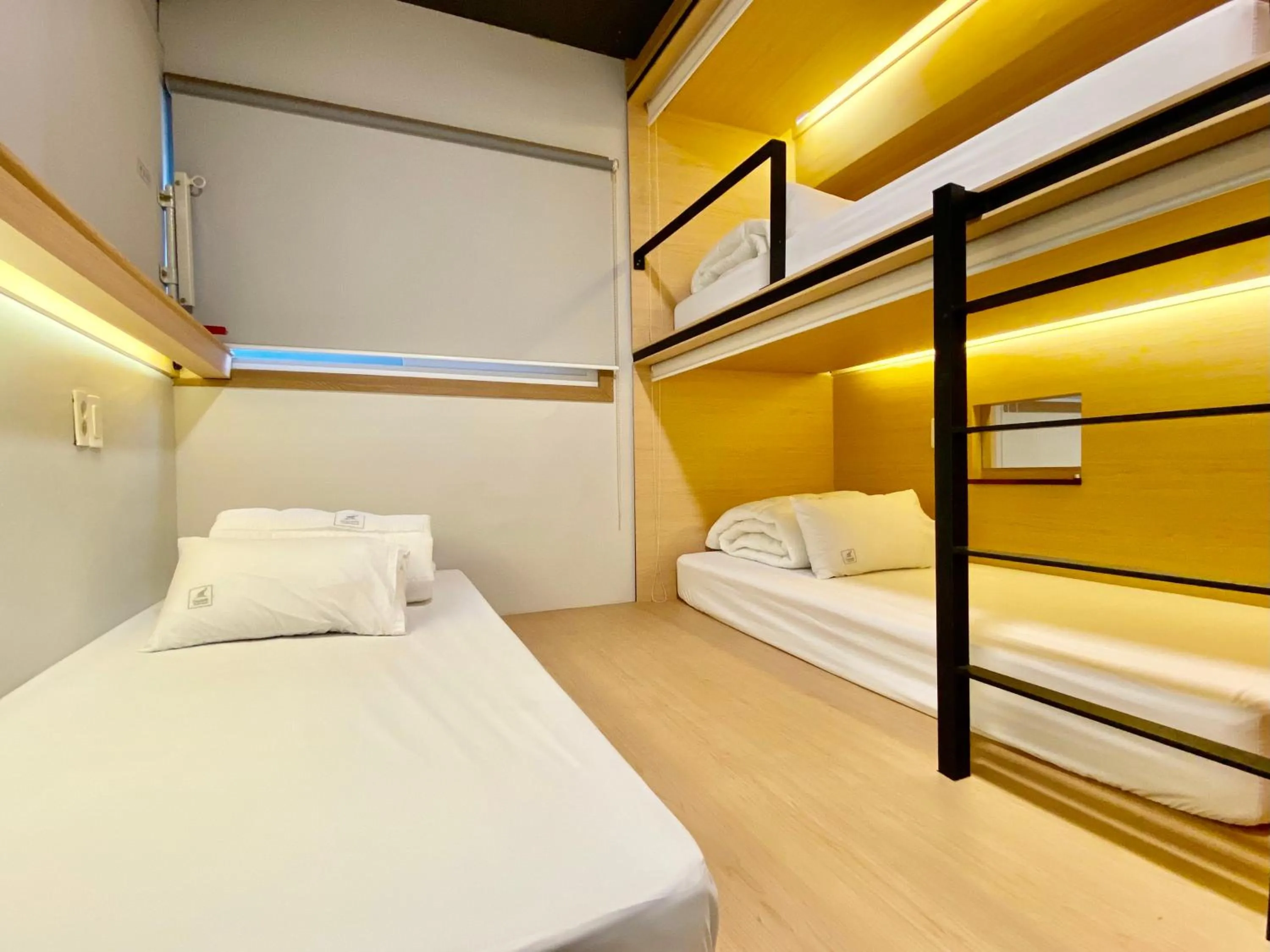 Bed in Elephant Hostel Nampo