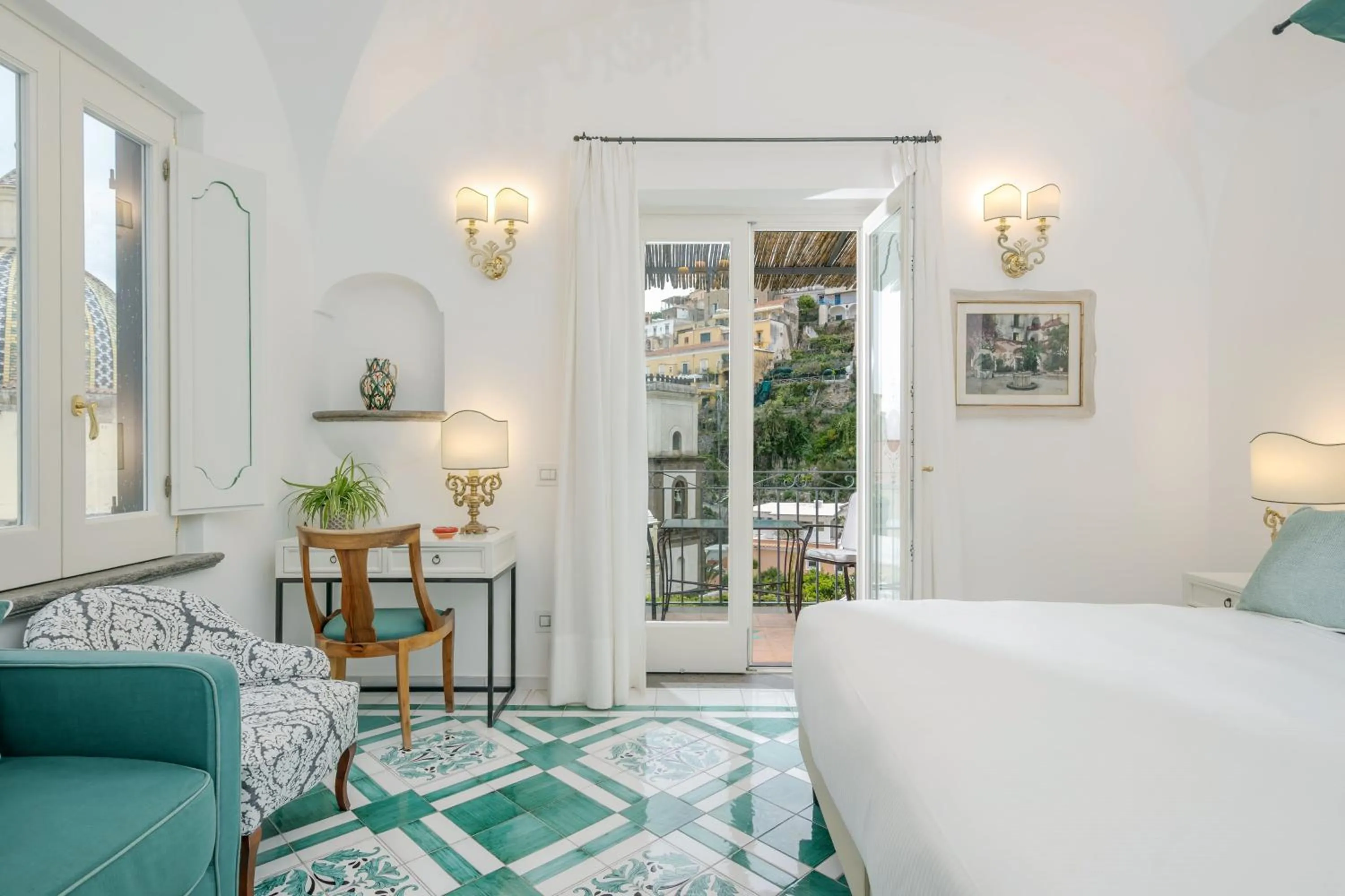 Bed in Hotel Palazzo Murat