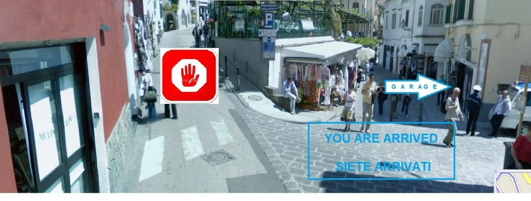 Street view in Hotel Palazzo Murat