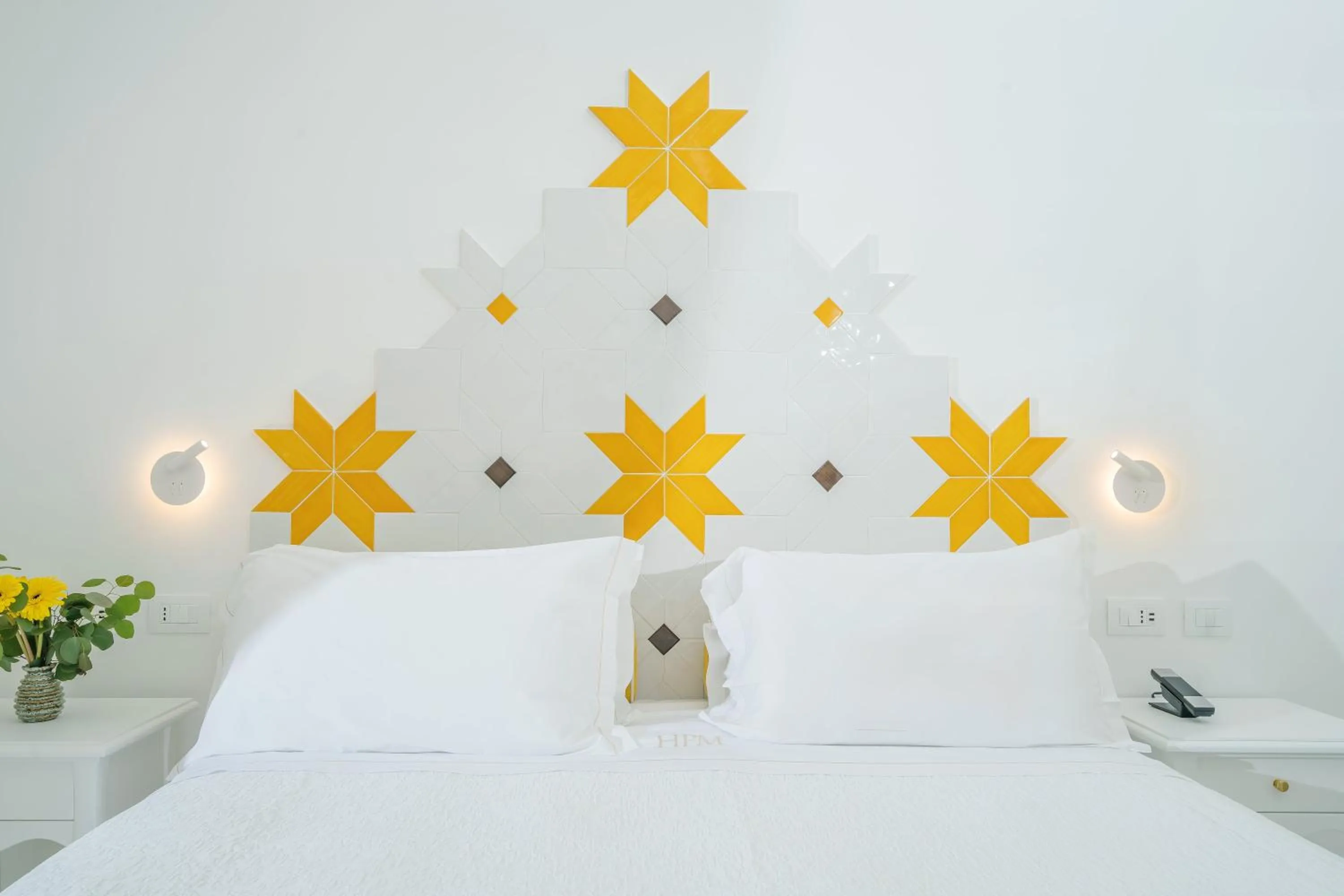 Bed in Hotel Palazzo Murat