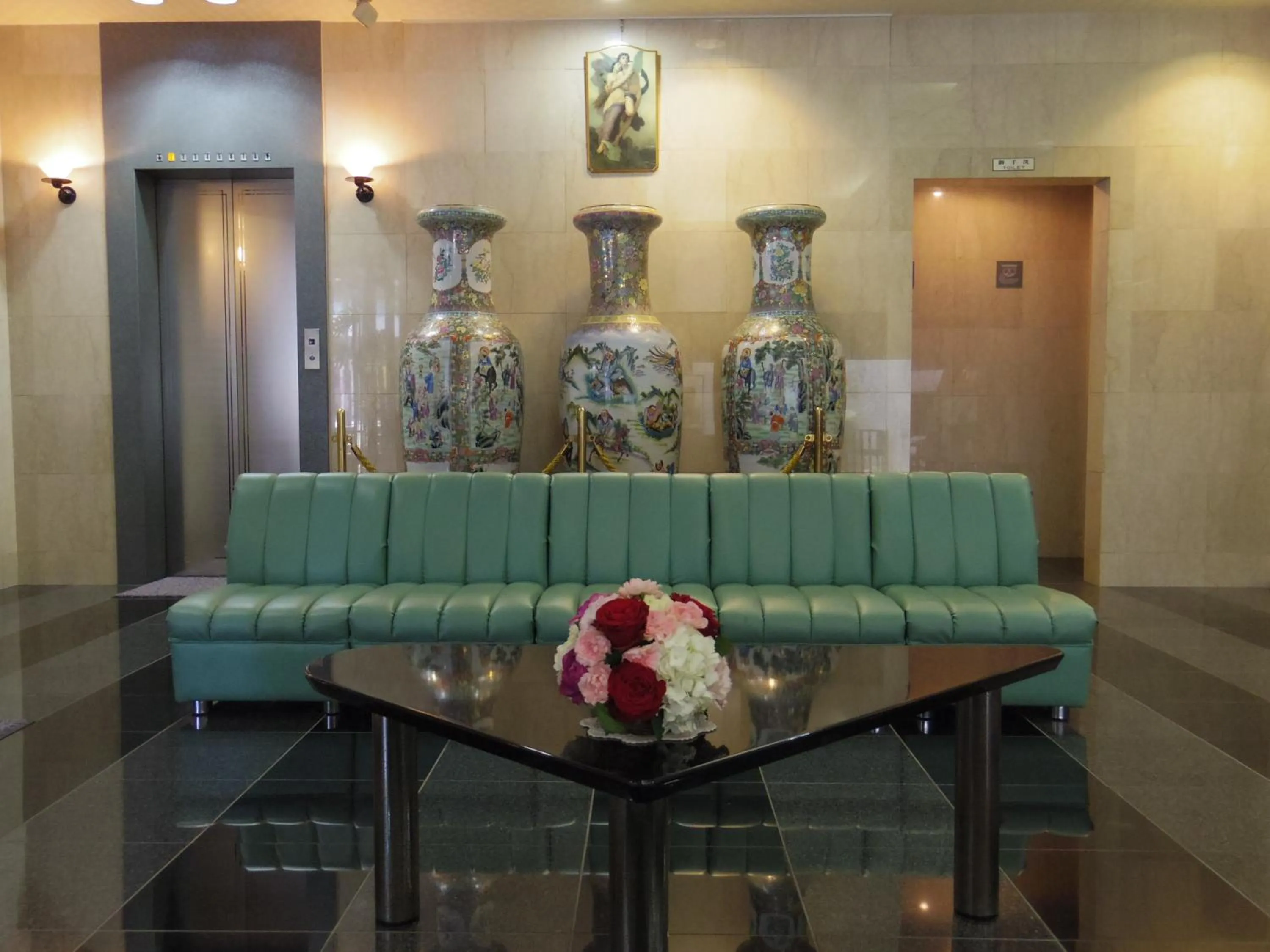 Lobby or reception in 南福岡グリーンホテル-Minami Fukuoka Green Hotel