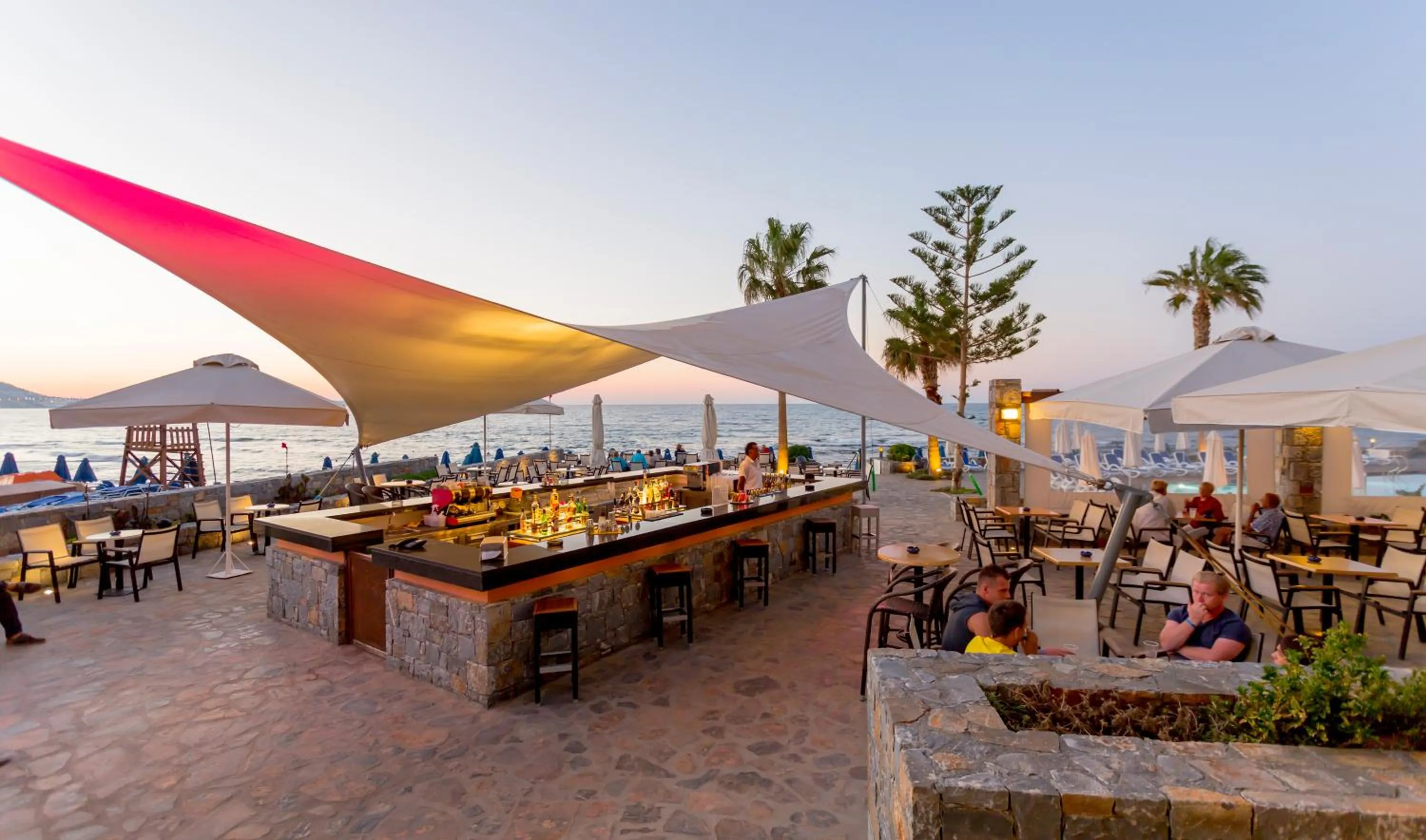 Patio in Dessole Malia Beach - All Inclusive