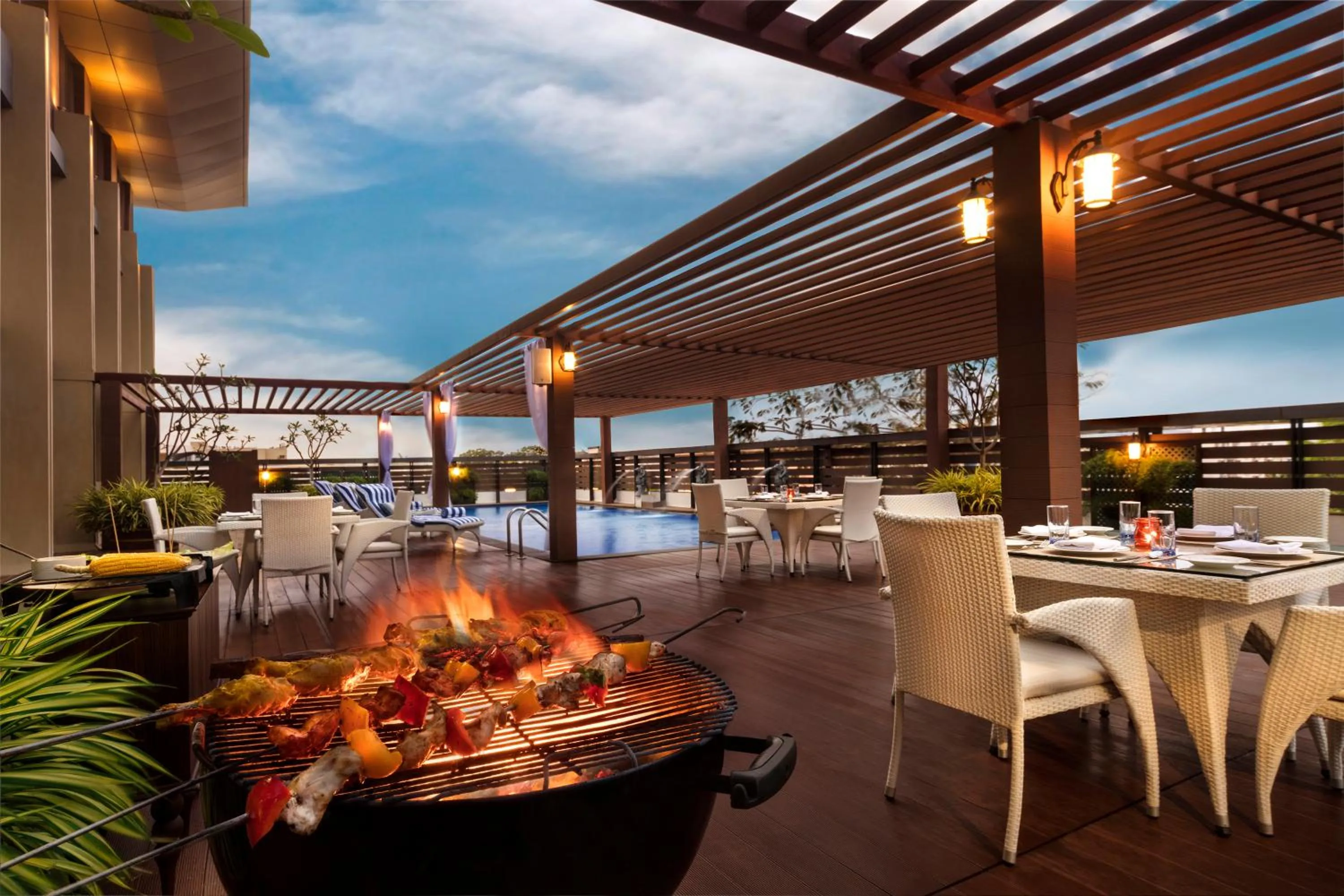 BBQ facilities in Grand Kakinada by GRT Hotels