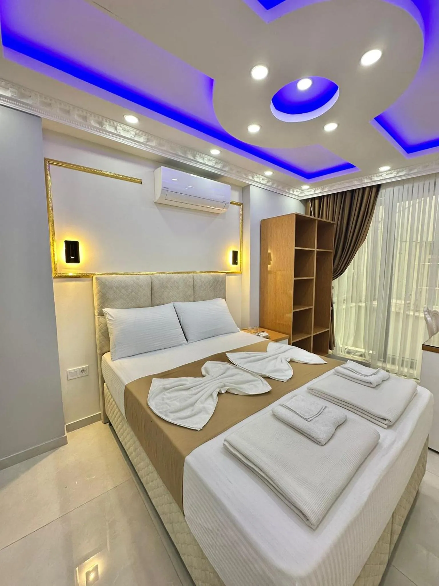Bed in Hagia Sophia Palace Hotel
