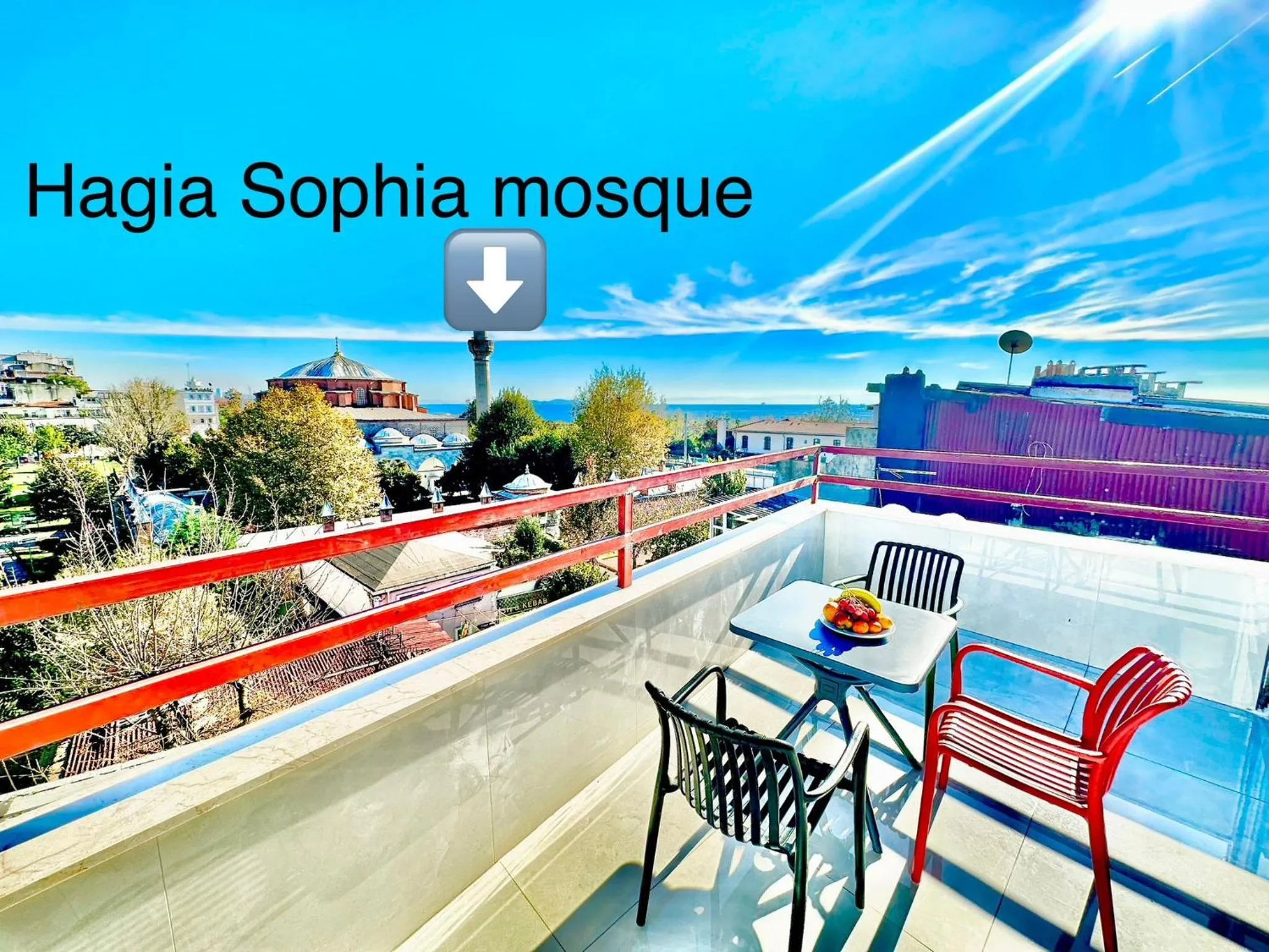 Balcony/Terrace in Hagia Sophia Palace Hotel