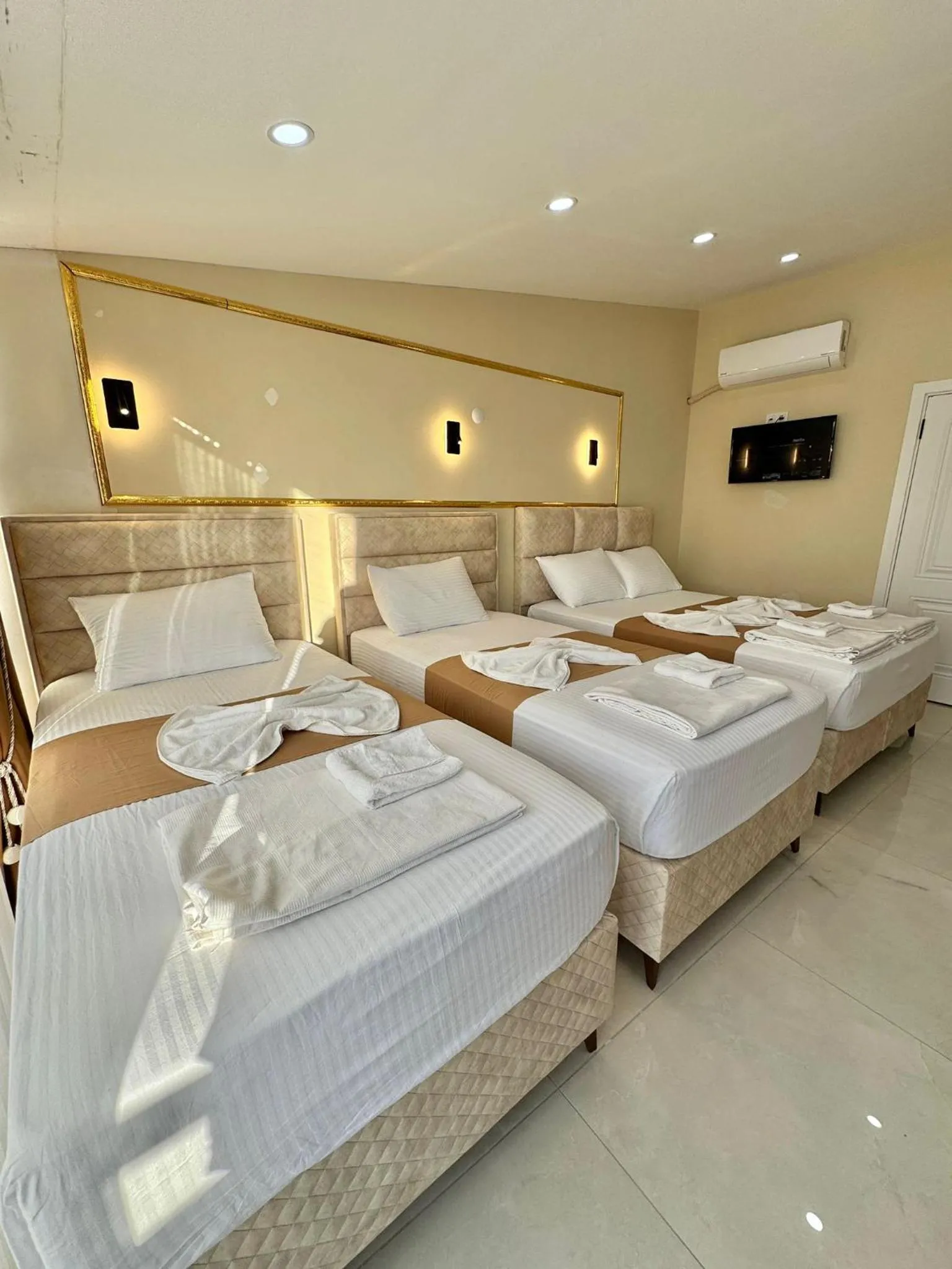 Bed in Hagia Sophia Palace Hotel
