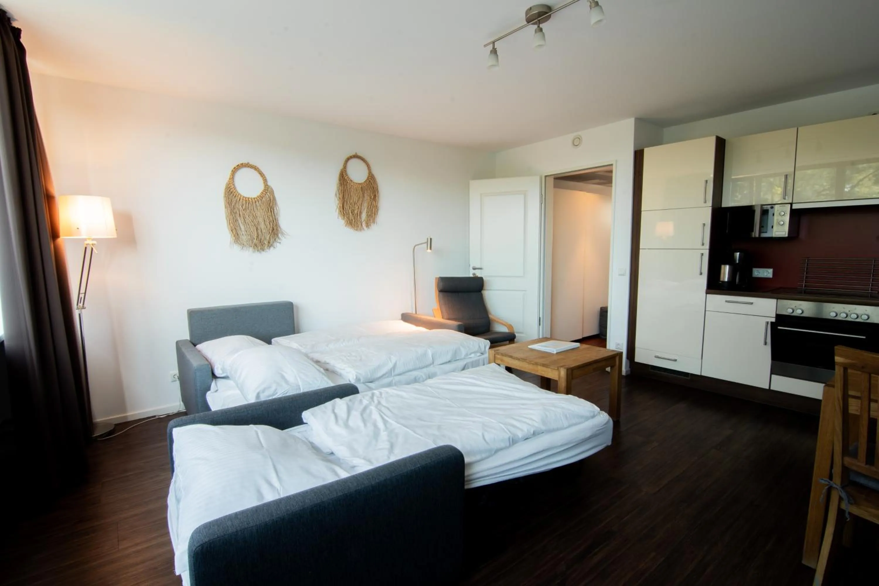 Bedroom, Bed in Apartments am Südkanal