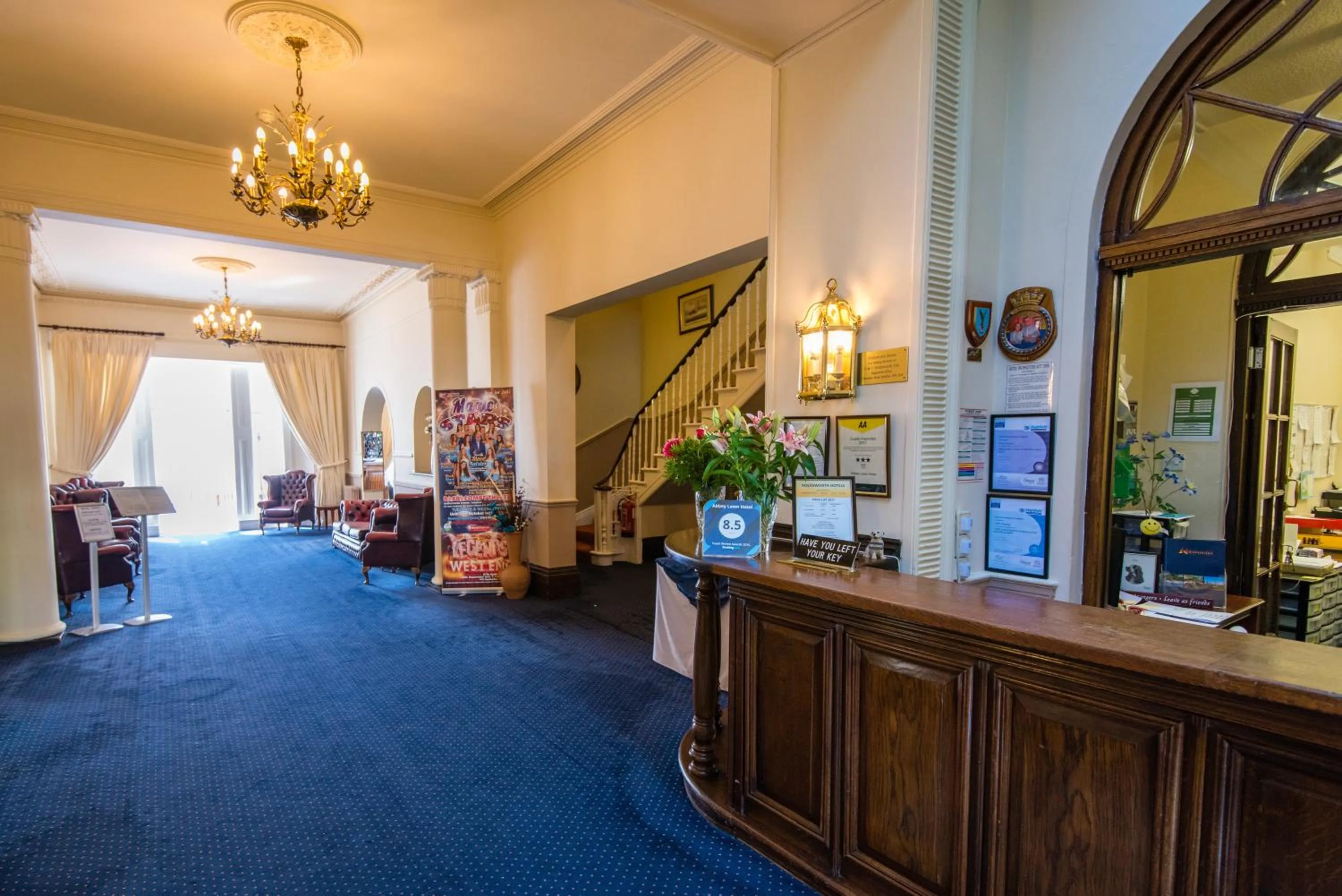 Lobby or reception in Abbey Lawn Hotel