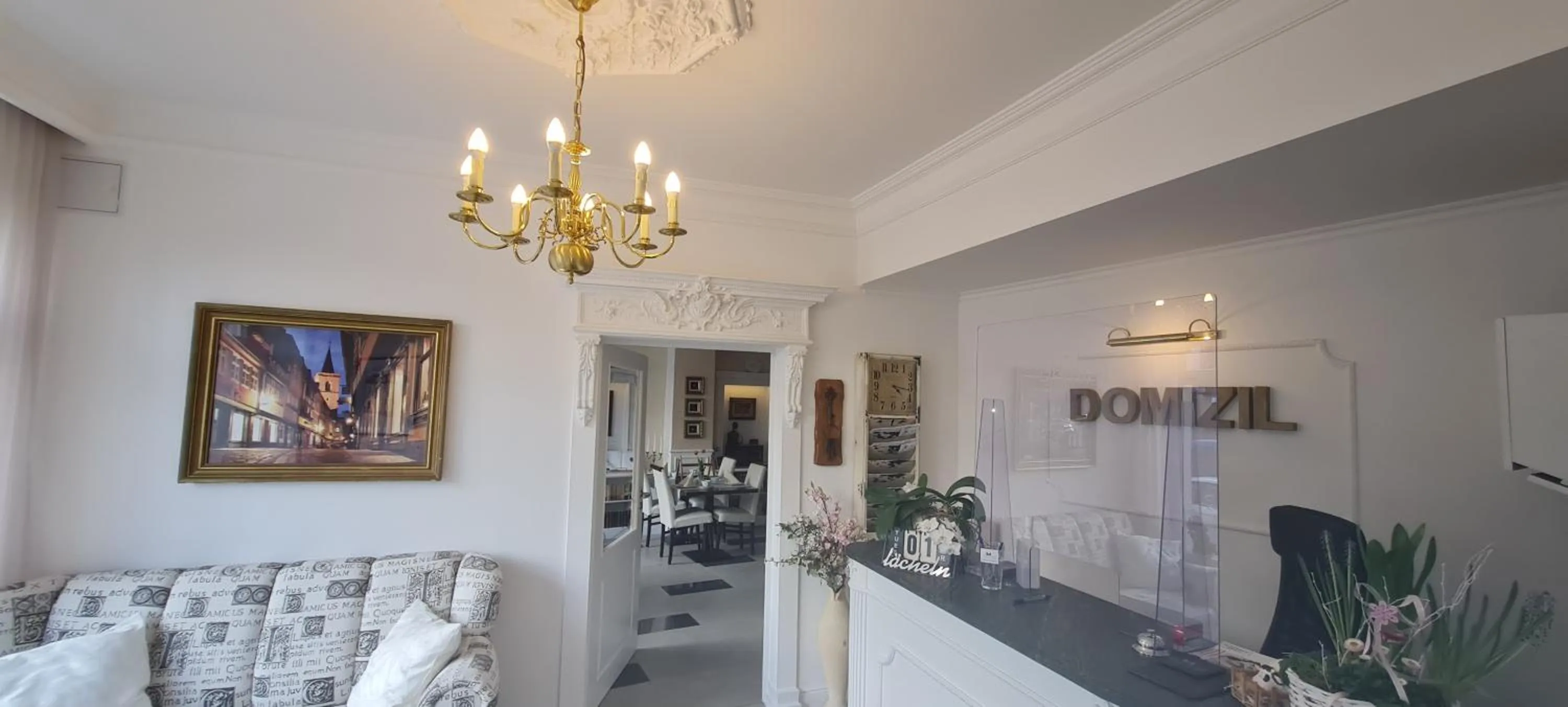 Lobby or reception in Hotel Domizil