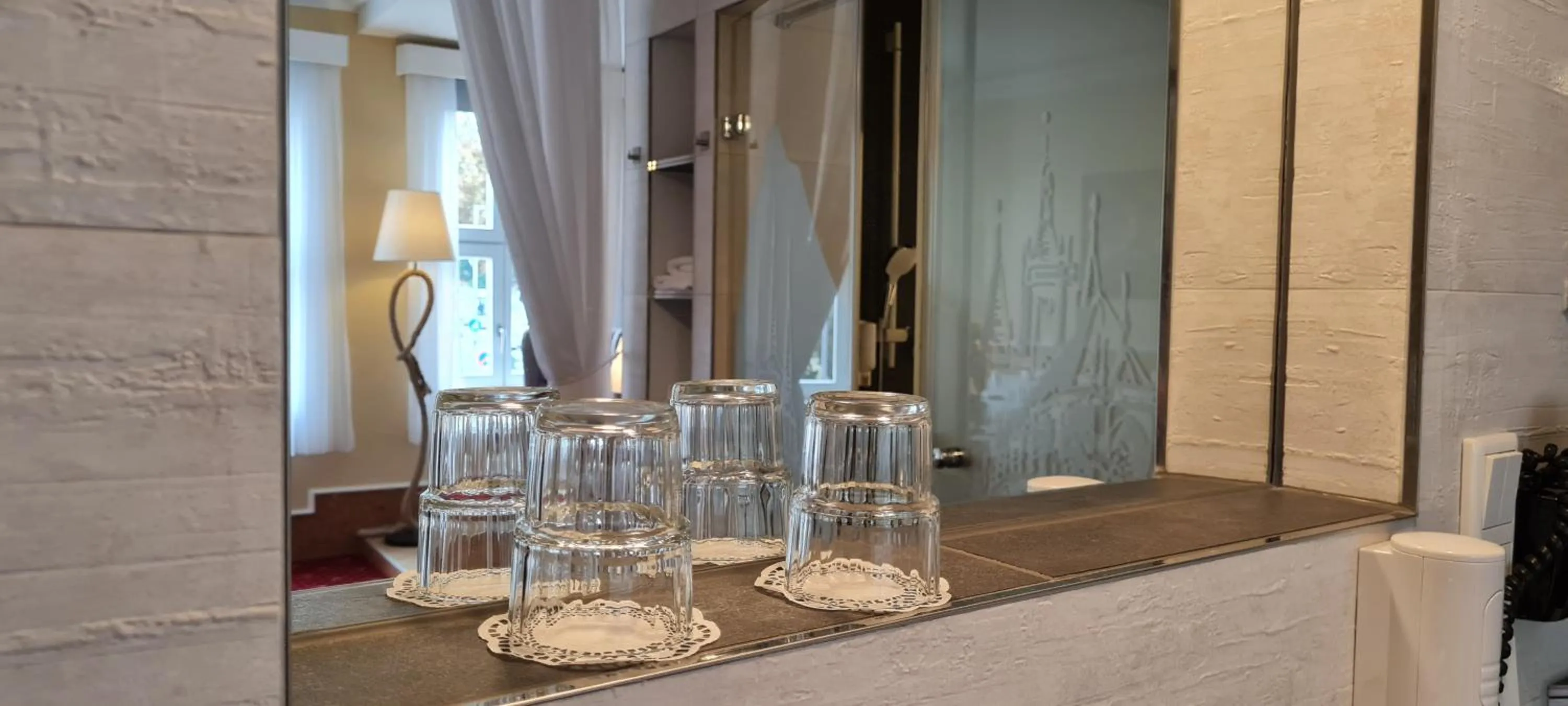 Bathroom in Hotel Domizil