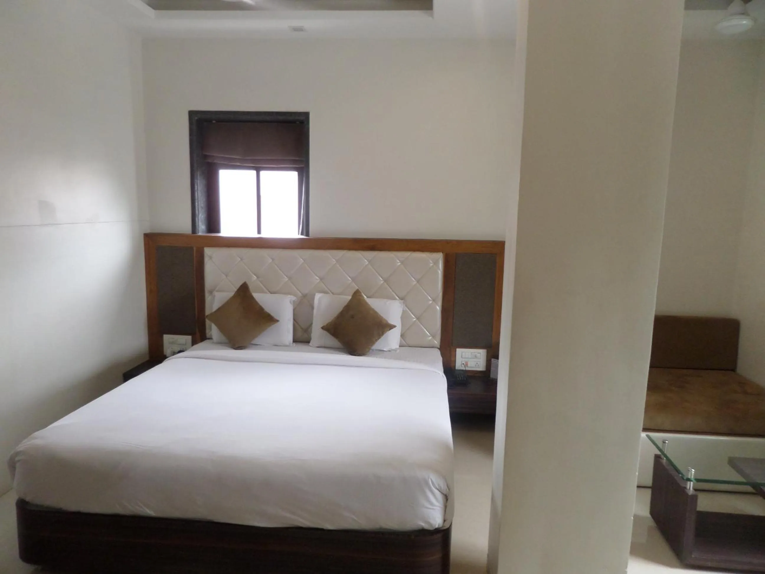 Bed in Hotel Raj Palace