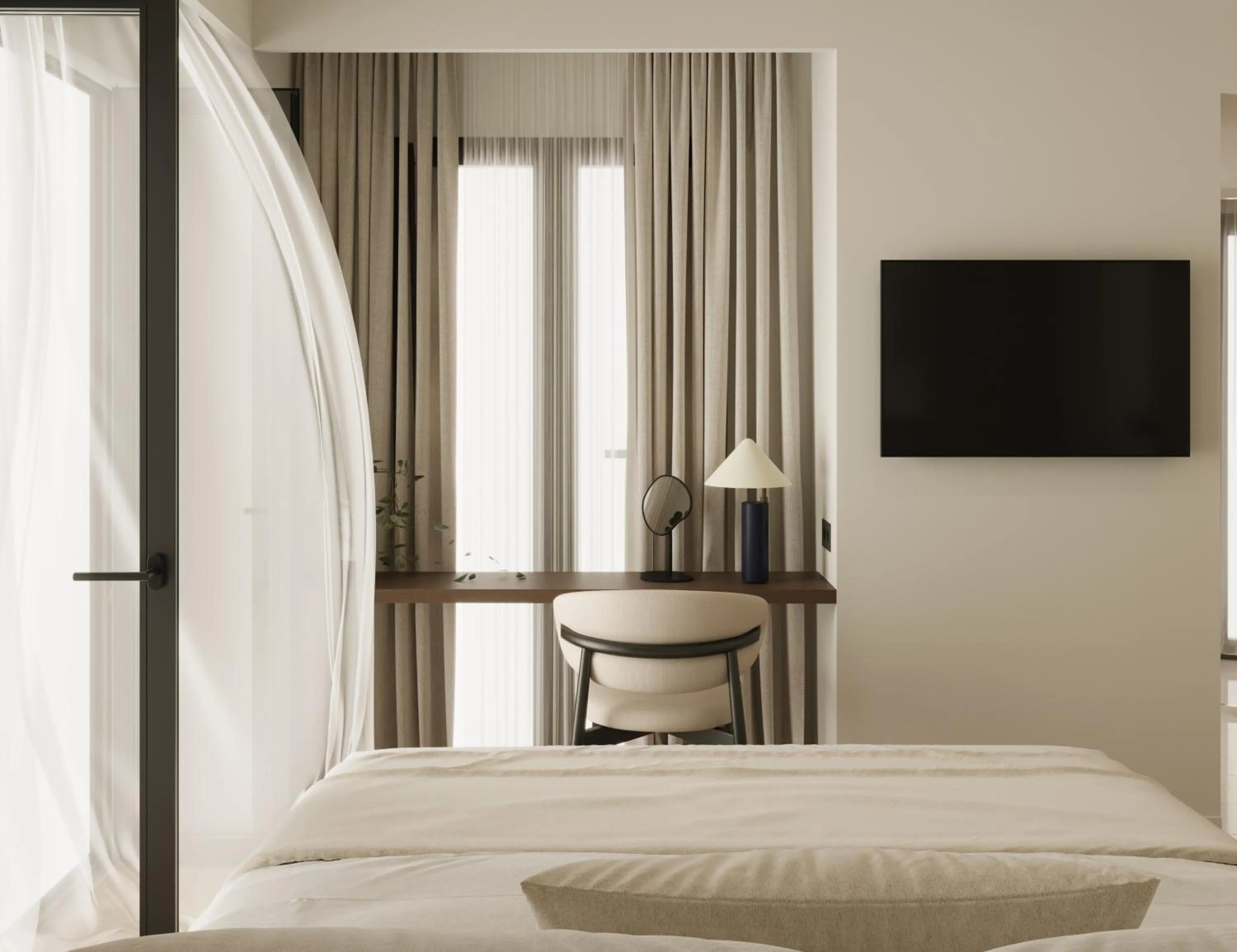 Bedroom, Bed in Bellen Athens Ηotel