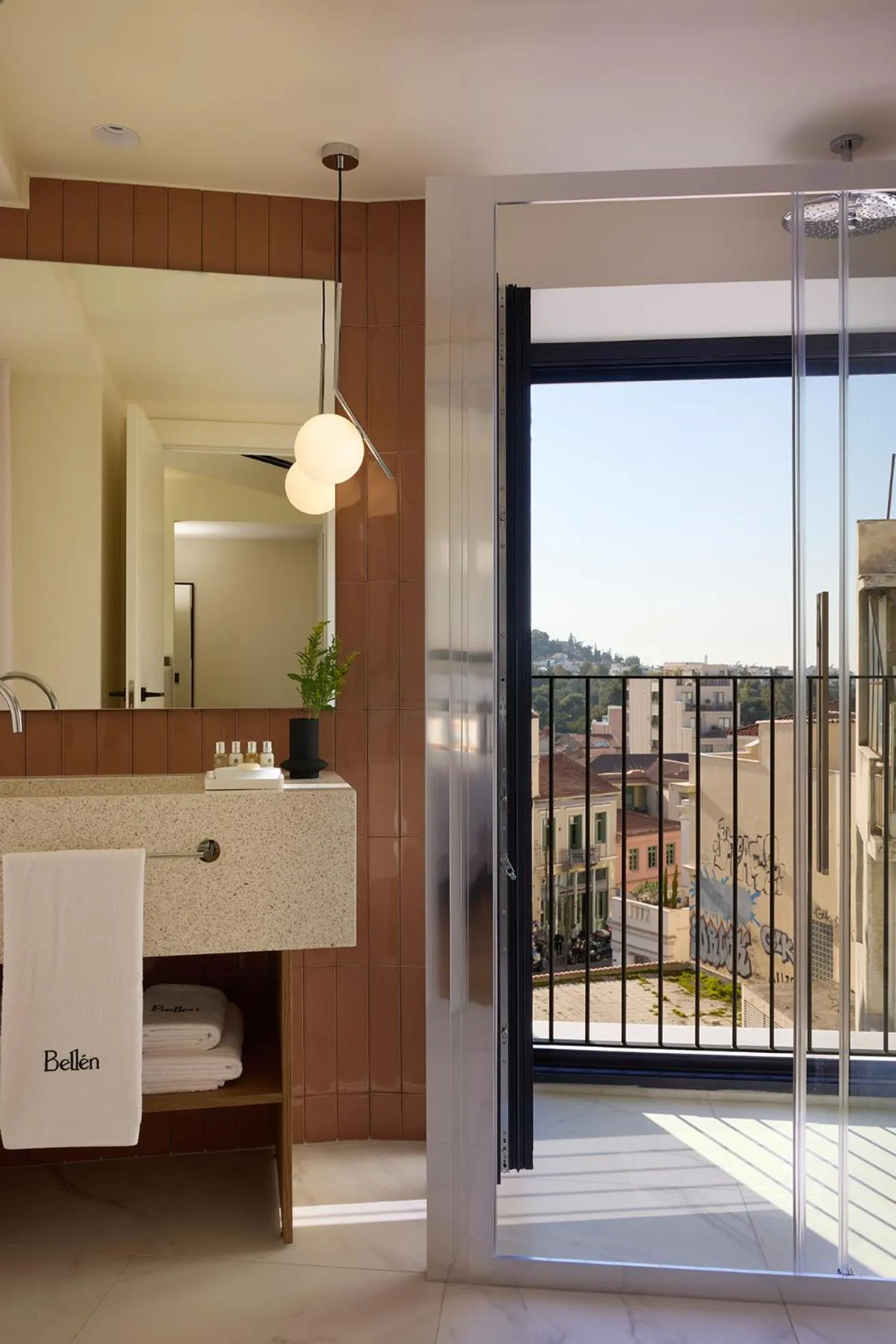 Bathroom in Bellen Athens Ηotel